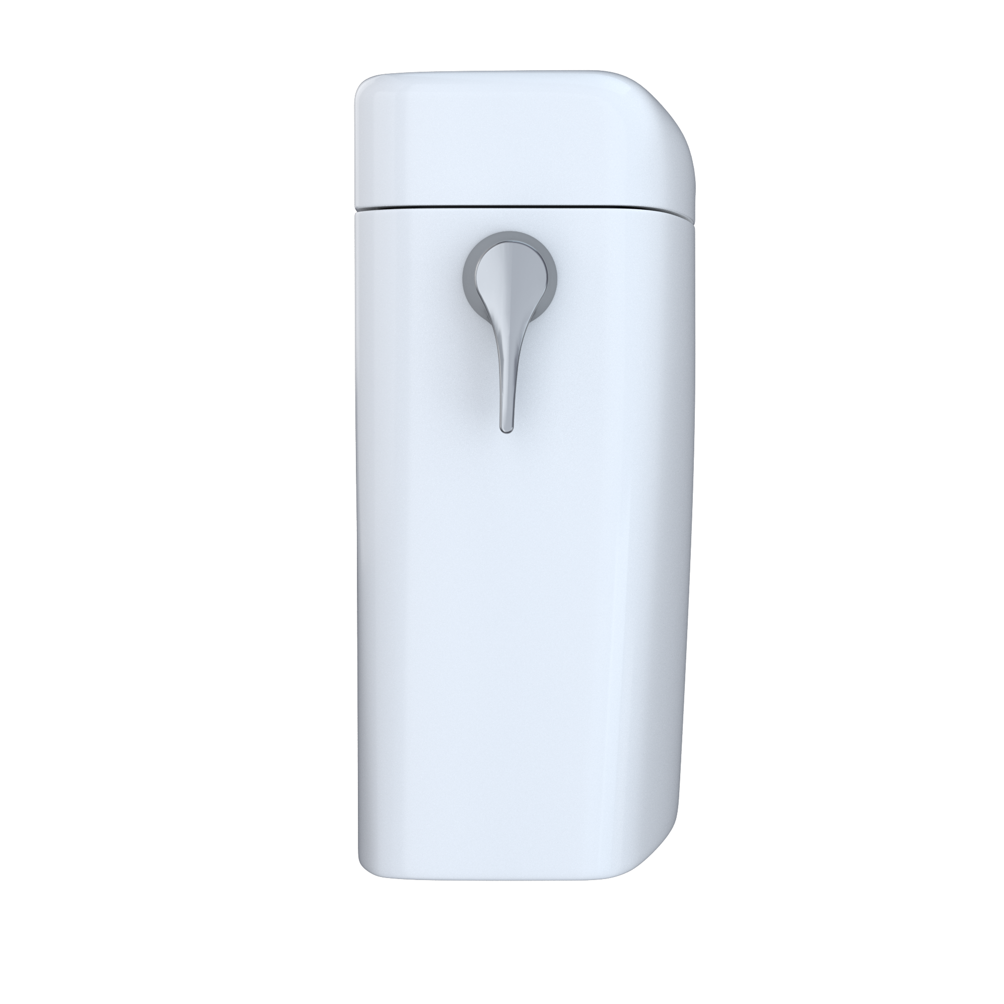 Alternate Image for TOTO Aquia IV Cube Dual Flush 1.28 and 0.9 GPF Toilet Tank Only with WASHLET+ Auto Flush Compatibility, Cotton White, Vitreous China, ST436EMNA#01