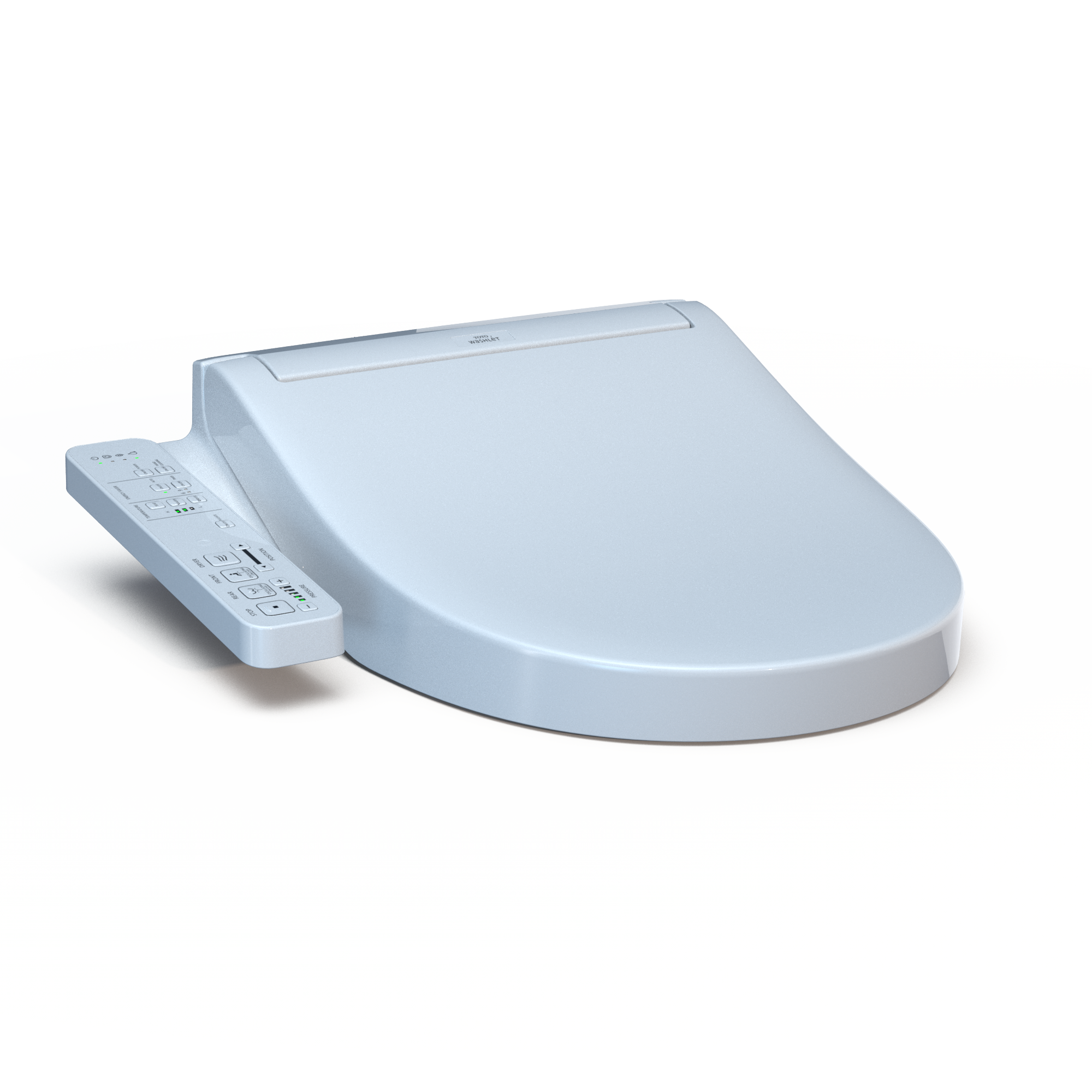 TOTO WASHLET KC2 Electronic Bidet Toilet Seat with Heated Seat and SoftClose Lid, Round, Cotton White, Plastic, SW3023#01