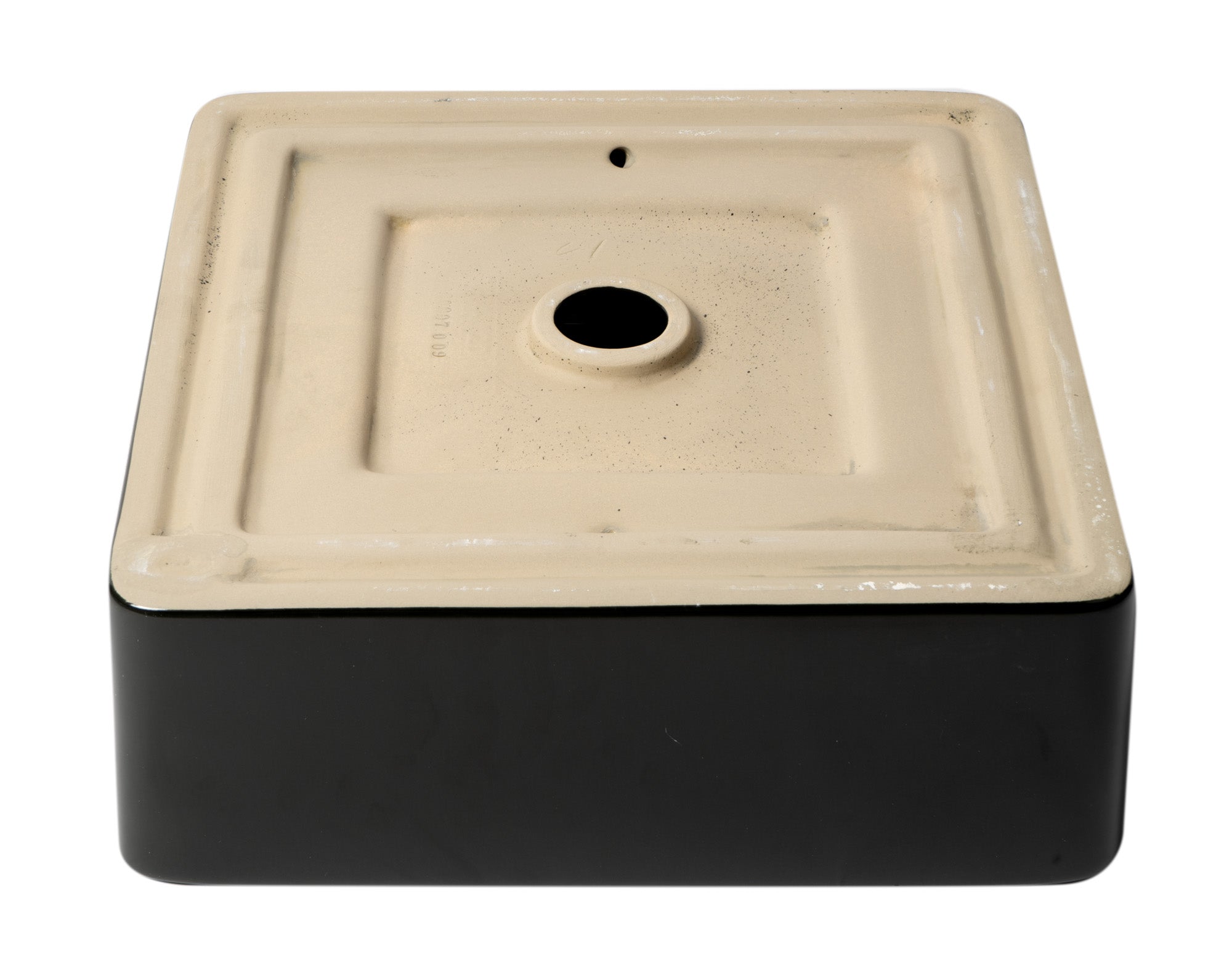 Alternate Image for ALFI brand 15.13" x 15.13" Square Above Mount Porcelain Bathroom Sink, Black Matte, No Faucet Hole, ABC903-BM