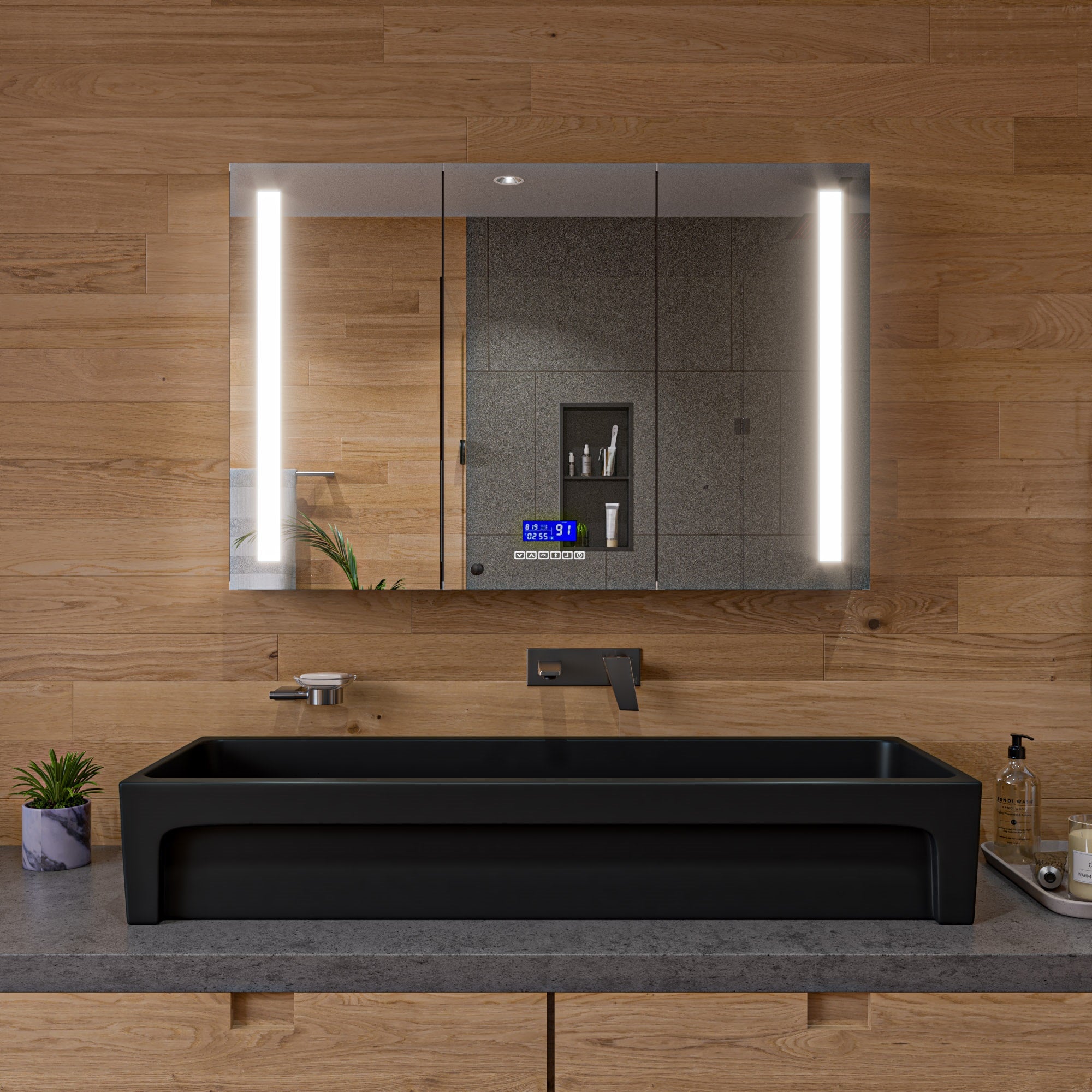 Alternate Image for ALFI Brushed Nickel Wall Mounted Bathroom Faucet, AB1472-BN