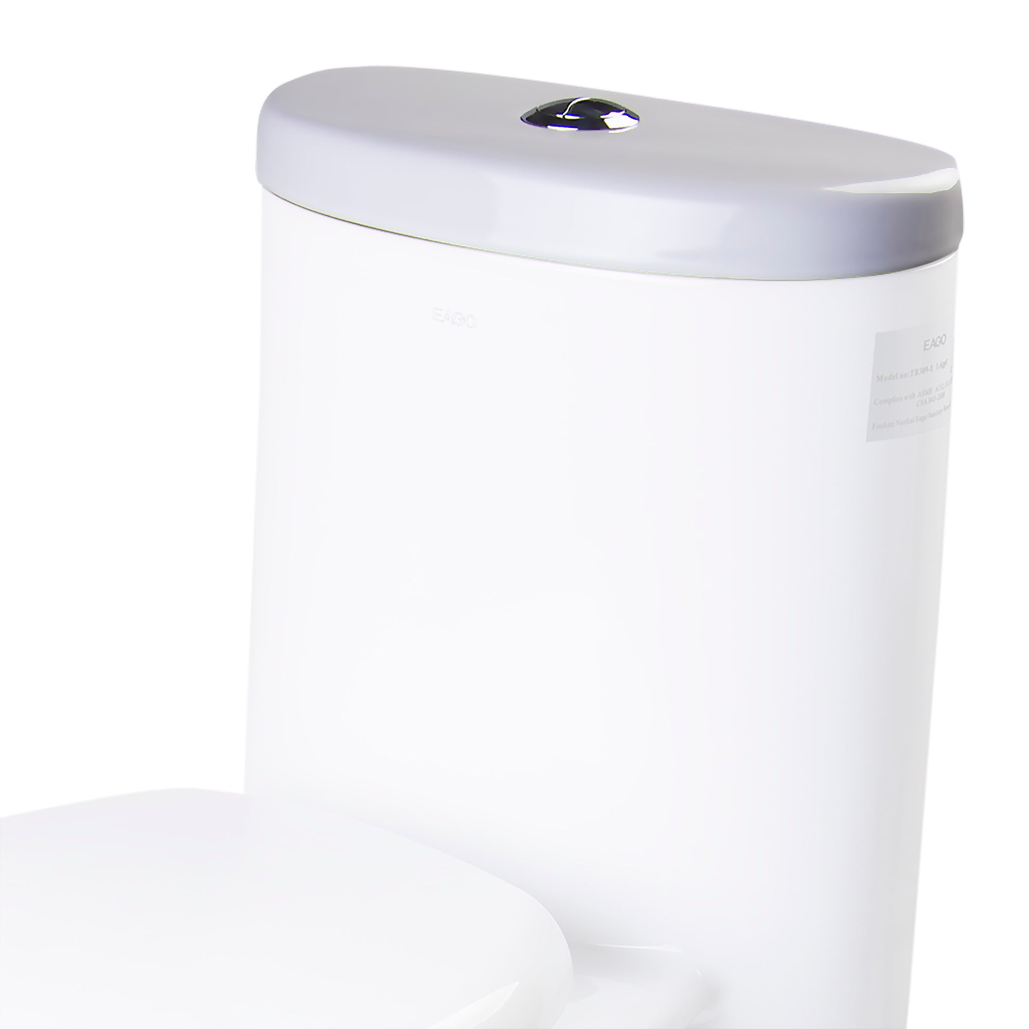 EAGO R-309LID Replacement Ceramic Toilet Lid for TB309, Porcelain, White