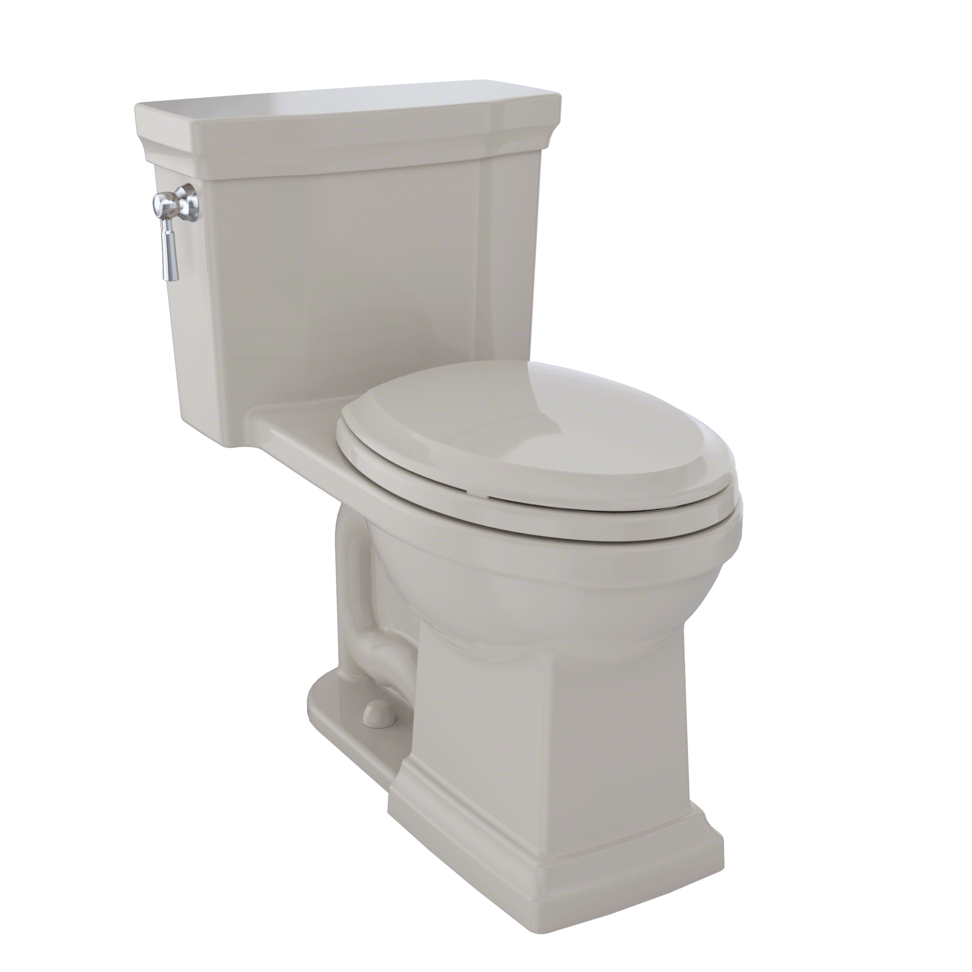 Alternate Image for TOTO Promenade II One-Piece Elongated 1.28 GPF Universal Height Toilet with CEFIONTECT, Bone, Vitreous China, MS814224CEFG#03