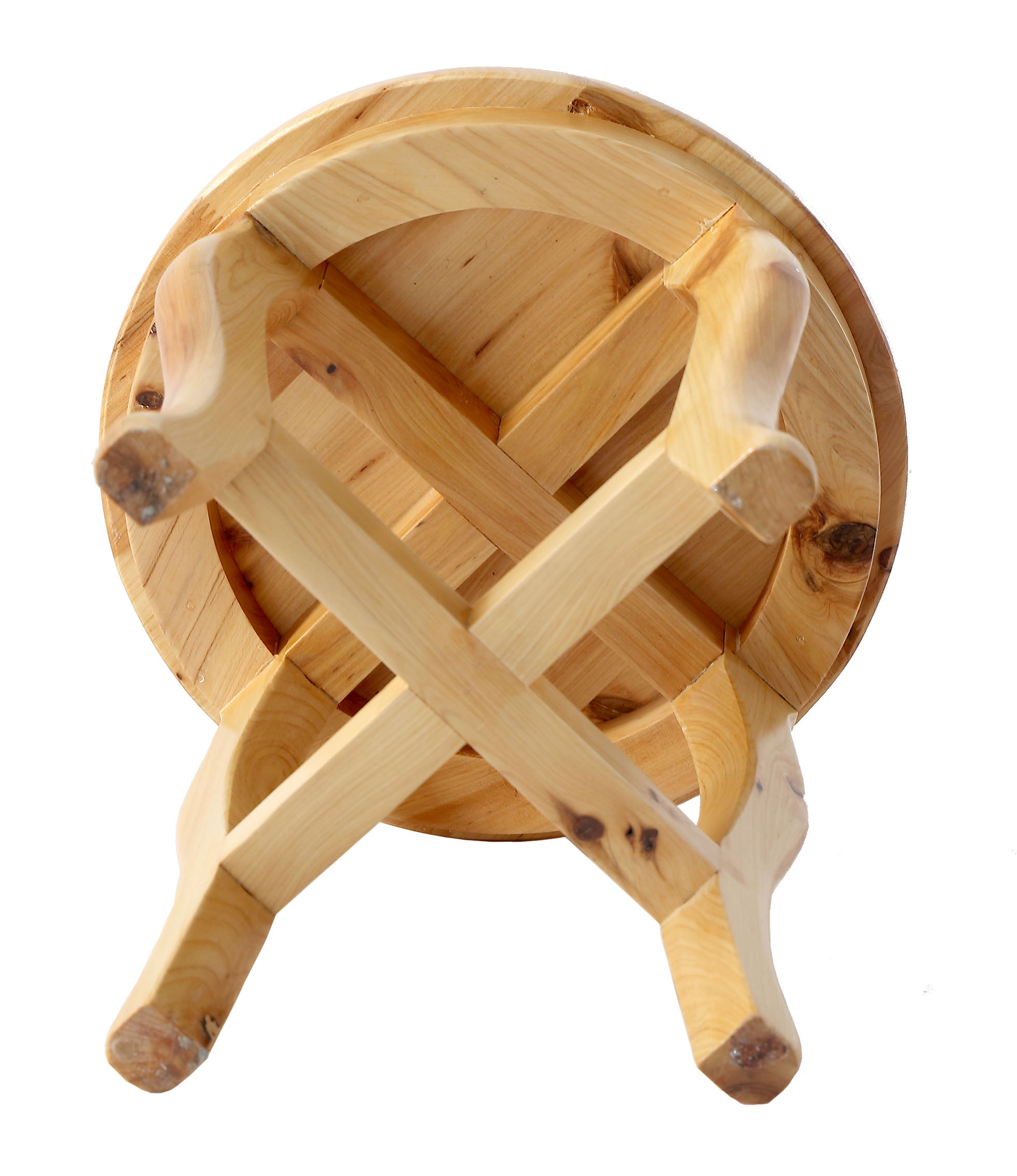 Alternate Image for ALFI brand AB4406 11" Cedar Wood Round Stool Multi-Purpose Accessory, Natural Wood