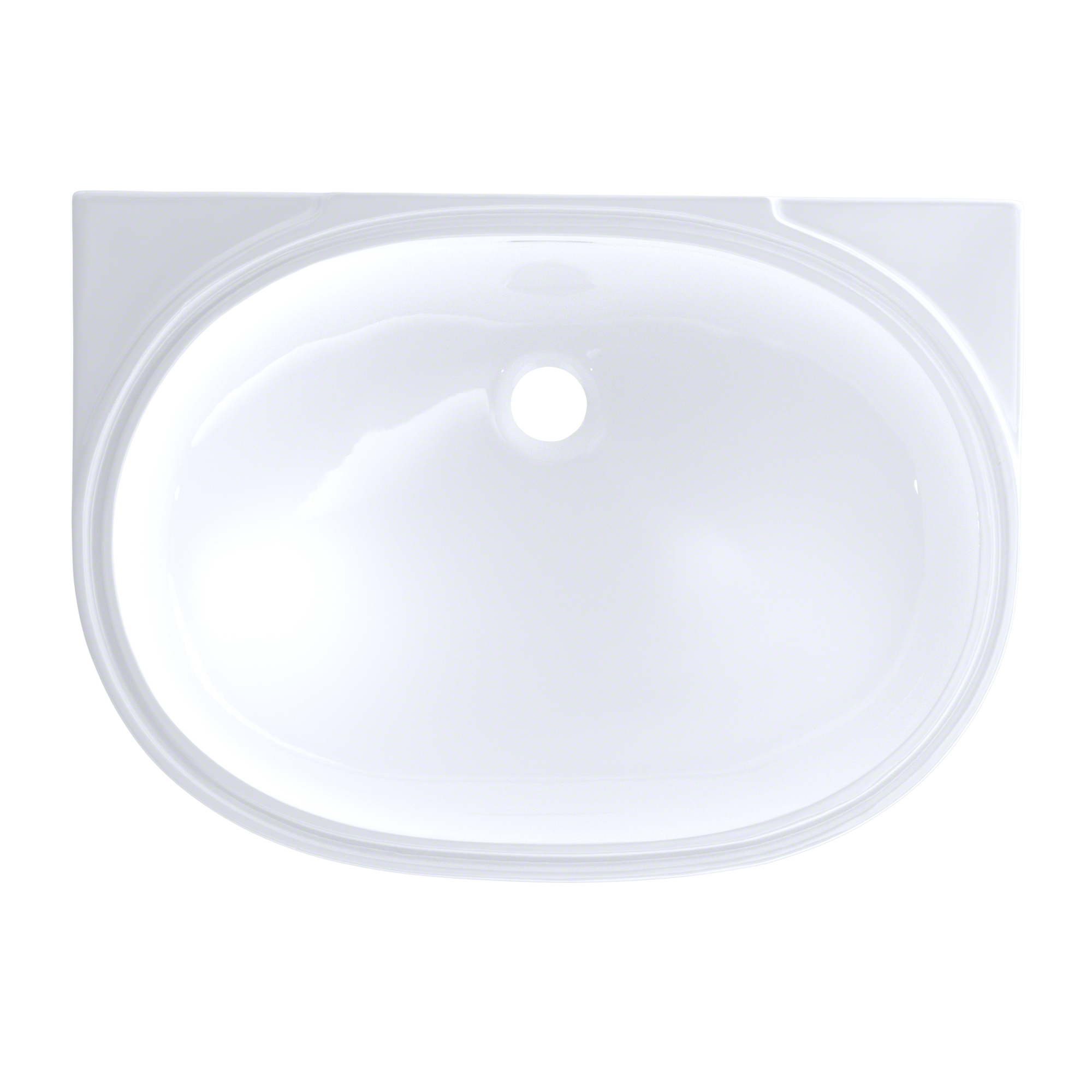 TOTO Oval 19-11/16" x 13-3/4" Undermount Bathroom Sink with CEFIONTECT, Cotton White, Vitreous China, LT546G#01