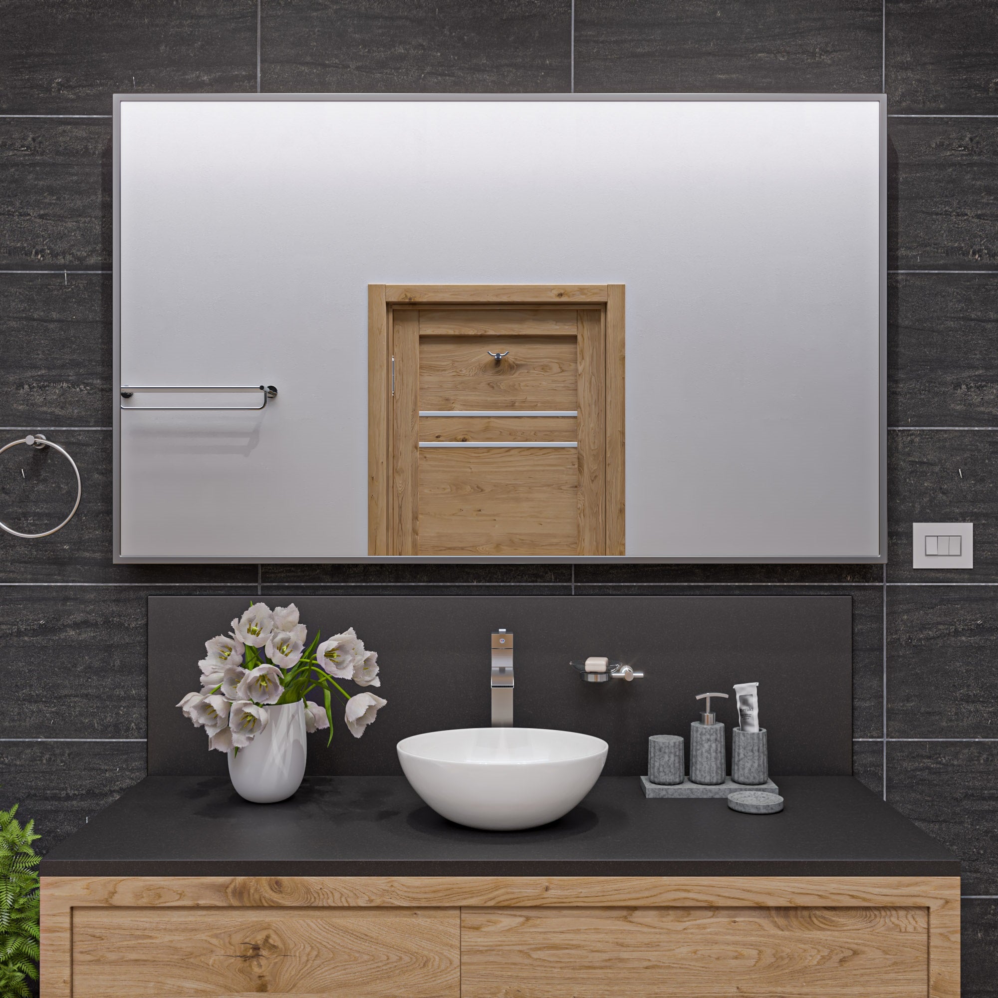 Alternate Image for ALFI brand 15.38" x 12.75" Oval Above Mount Porcelain Bathroom Sink, White, No Faucet Hole, ABC913