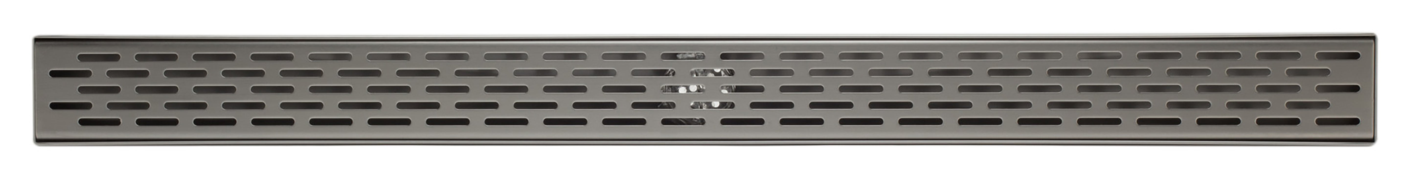 Alternate Image for ALFI brand ABLD36C 36" Modern Stainless Steel Linear Shower Drain with Groove Holes, ABLD36C-BSS