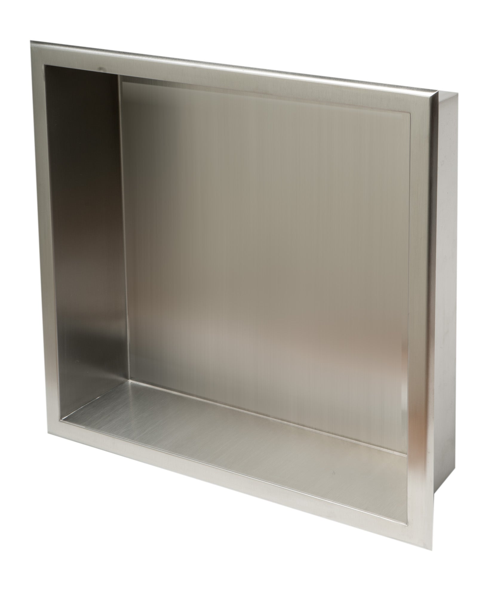 Alternate Image for ALFI brand ABN1616-BSS 16 x 16 Brushed Stainless Steel Square Single Shelf Bath Shower Niche, 20 Gauge