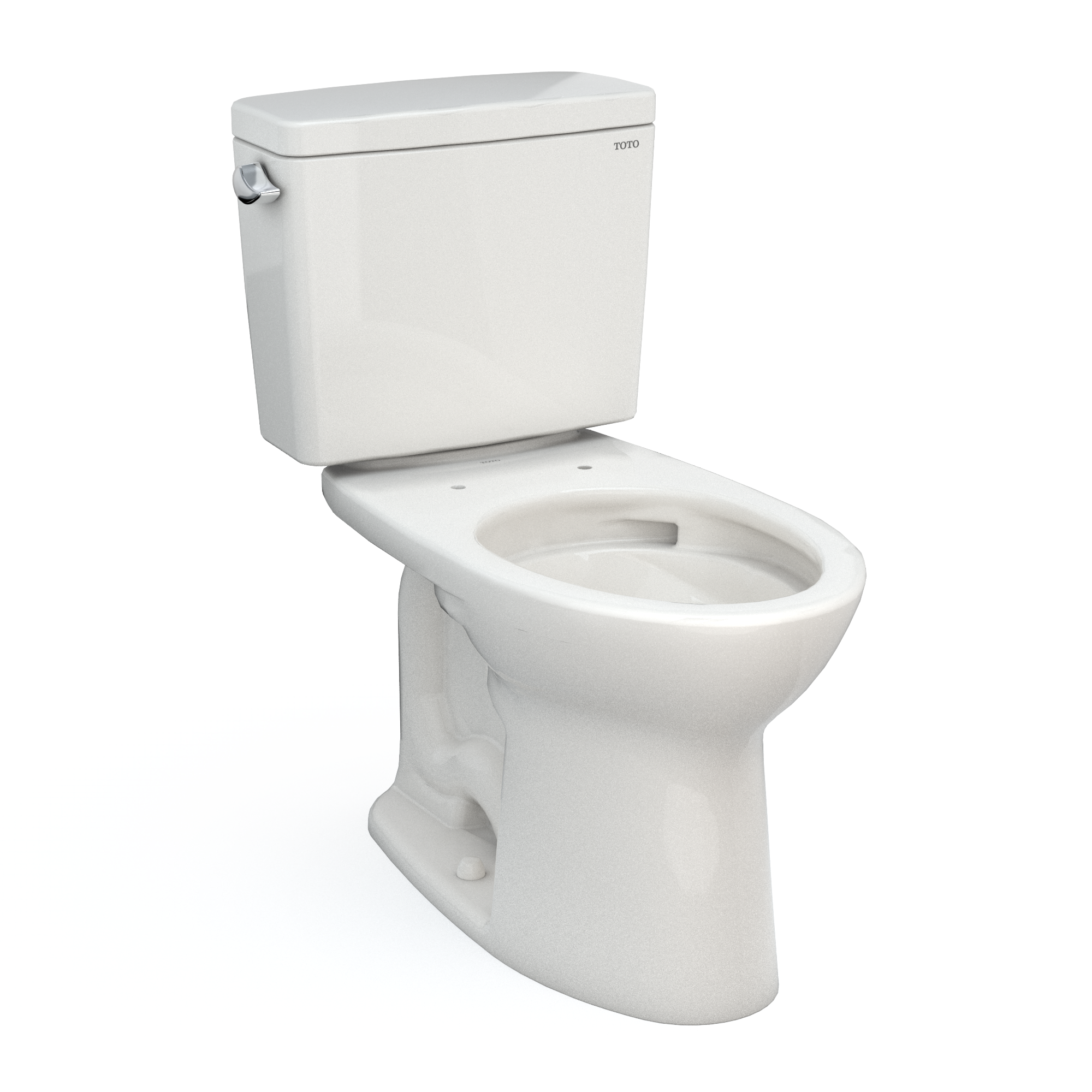 TOTO Drake Two-Piece Elongated 1.6 GPF Universal Height TORNADO FLUSH Toilet with CEFIONTECT, Colonial White, Vitreous China, CST776CSFG#11
