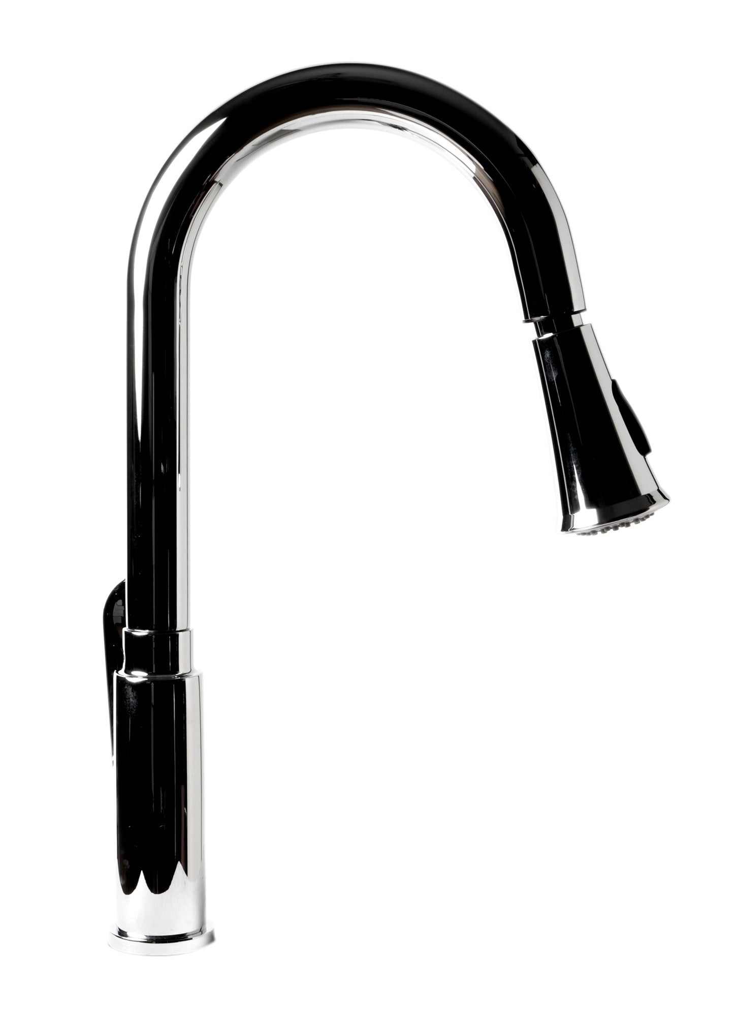 Alternate Image for ALFI brand 1.8 GPM Lever Gooseneck Spout Touch Kitchen Faucet, Modern, Gray, Pull Down, Polished Chrome, ABKF3480-PC