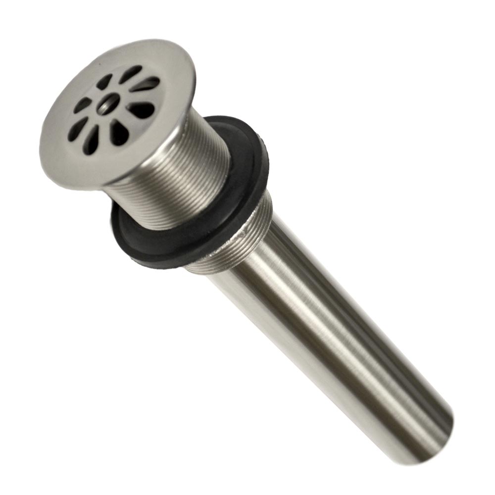 Native Trails 1.5" Teardrop Drain in Brushed Nickel, DR150-BN