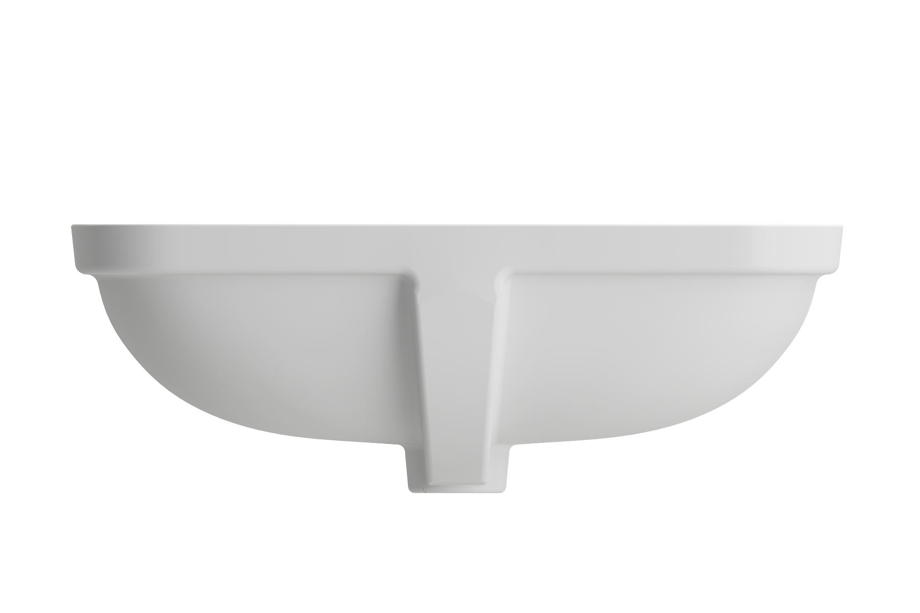 Alternate Image for BOCCHI Scala 22" Rectangle Undermount Fireclay Bathroom Sink, Matte White, 1006-002-0125