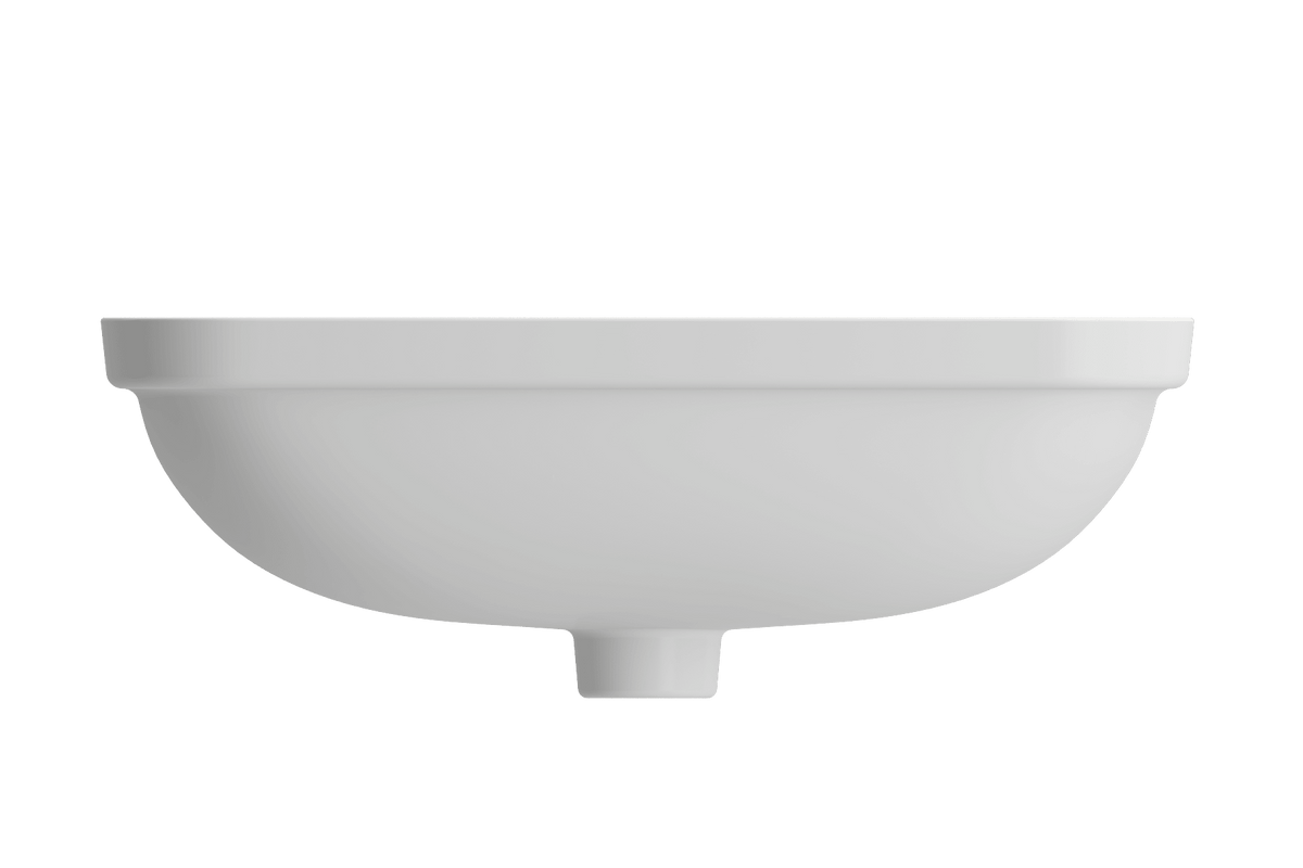Alternate Image for BOCCHI Scala 22" Rectangle Undermount Fireclay Bathroom Sink, Matte White, 1006-002-0125