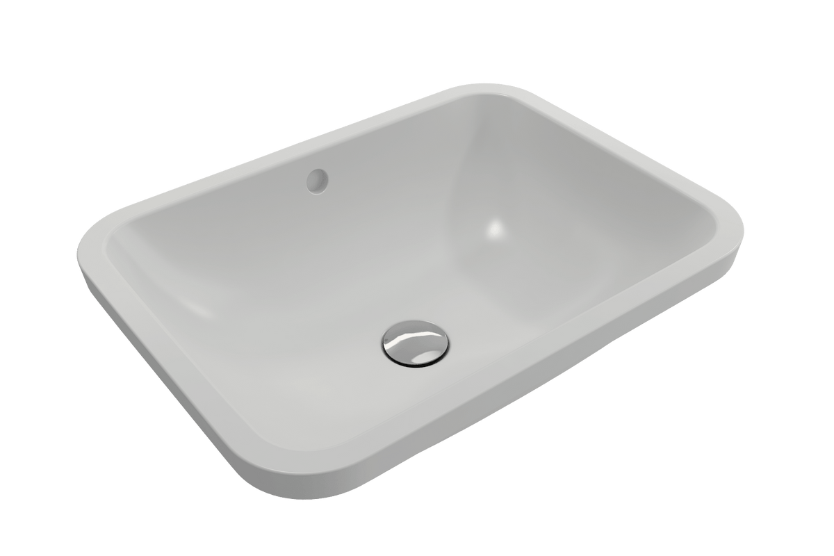 Alternate Image for BOCCHI Scala 22" Rectangle Undermount Fireclay Bathroom Sink, Matte White, 1006-002-0125