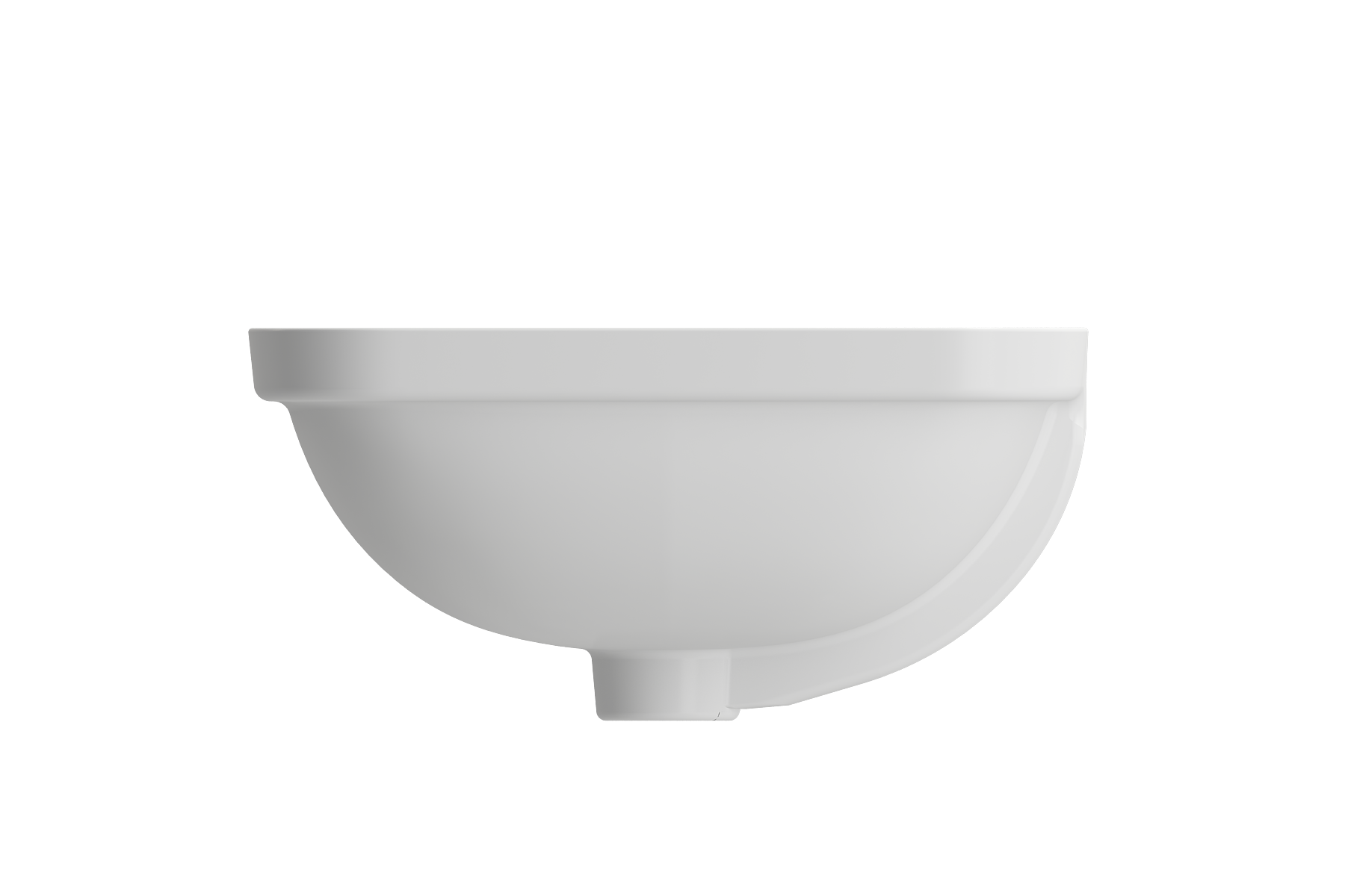 Alternate Image for BOCCHI Scala 22" Rectangle Undermount Fireclay Bathroom Sink, Matte White, 1006-002-0125