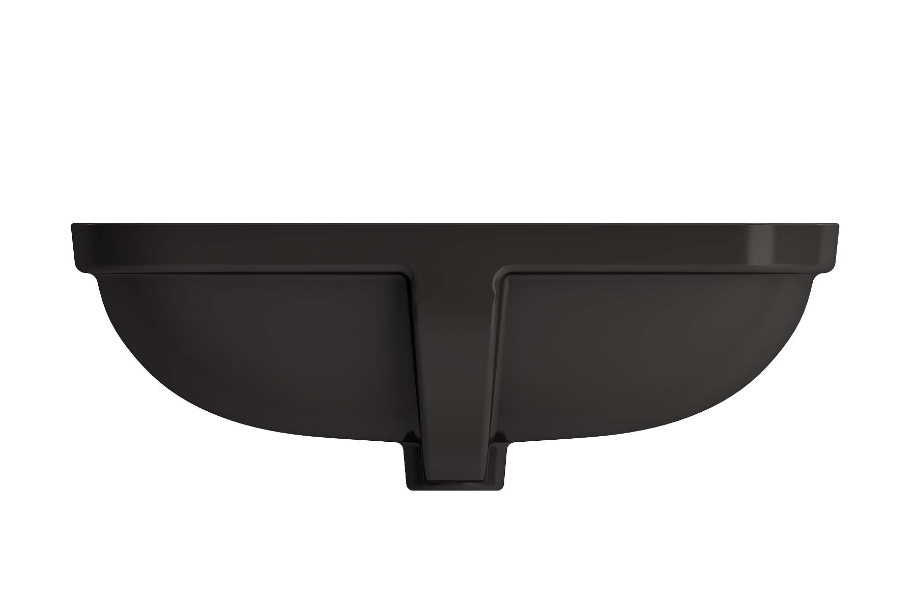 Alternate Image for BOCCHI Scala 22" Rectangle Undermount Fireclay Bathroom Sink, Matte Black, 1006-004-0125