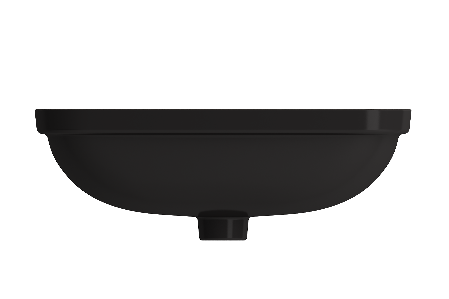 Alternate Image for BOCCHI Scala 22" Rectangle Undermount Fireclay Bathroom Sink, Matte Black, 1006-004-0125