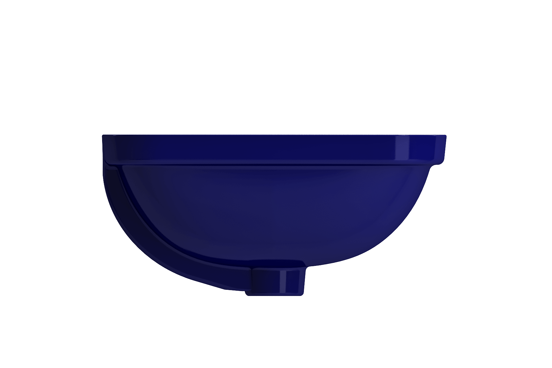 Alternate Image for BOCCHI Scala 22" Rectangle Undermount Fireclay Bathroom Sink, Sapphire Blue, 1006-010-0125