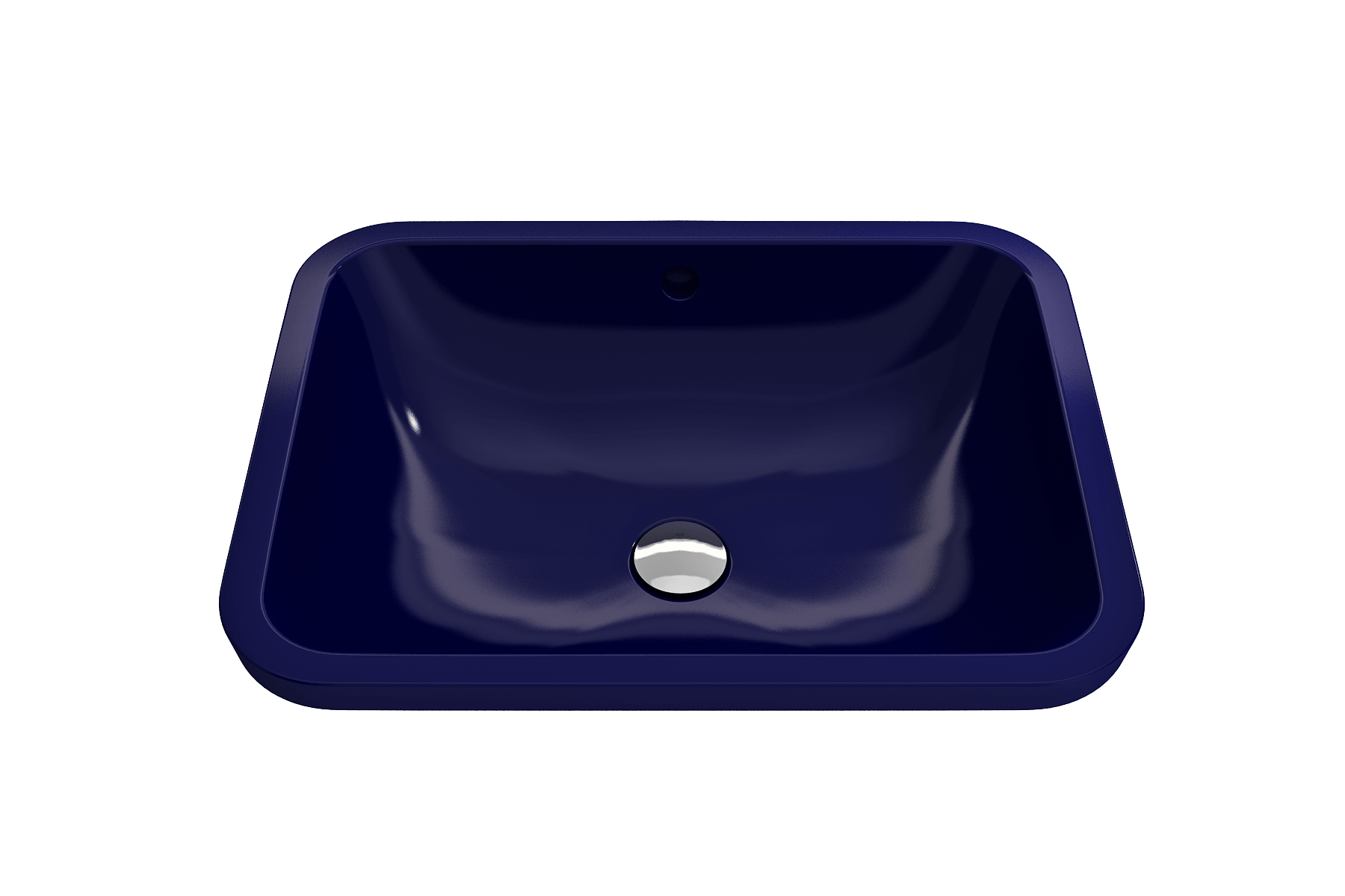 Alternate Image for BOCCHI Scala 22" Rectangle Undermount Fireclay Bathroom Sink, Sapphire Blue, 1006-010-0125