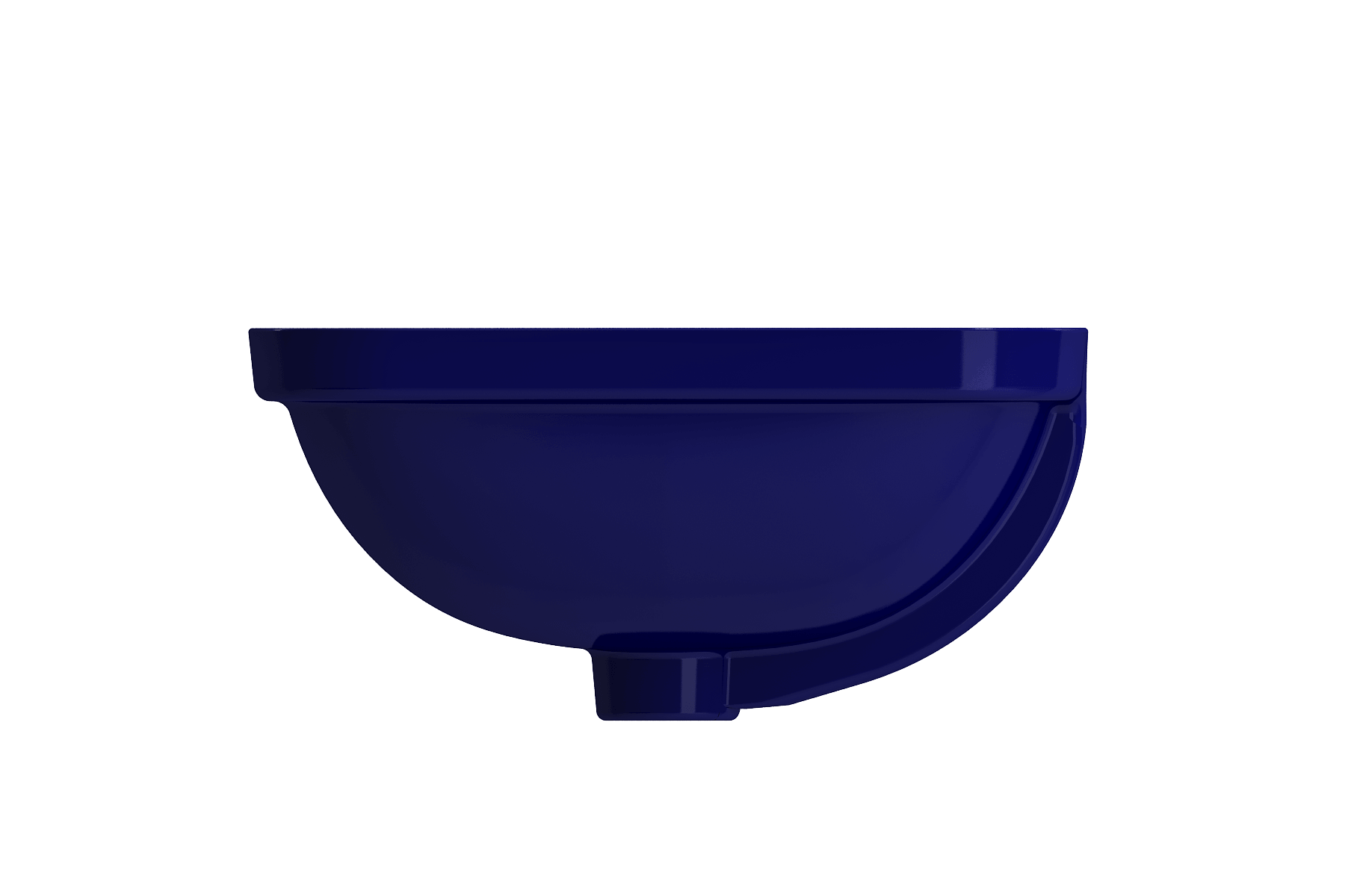 Alternate Image for BOCCHI Scala 22" Rectangle Undermount Fireclay Bathroom Sink, Sapphire Blue, 1006-010-0125
