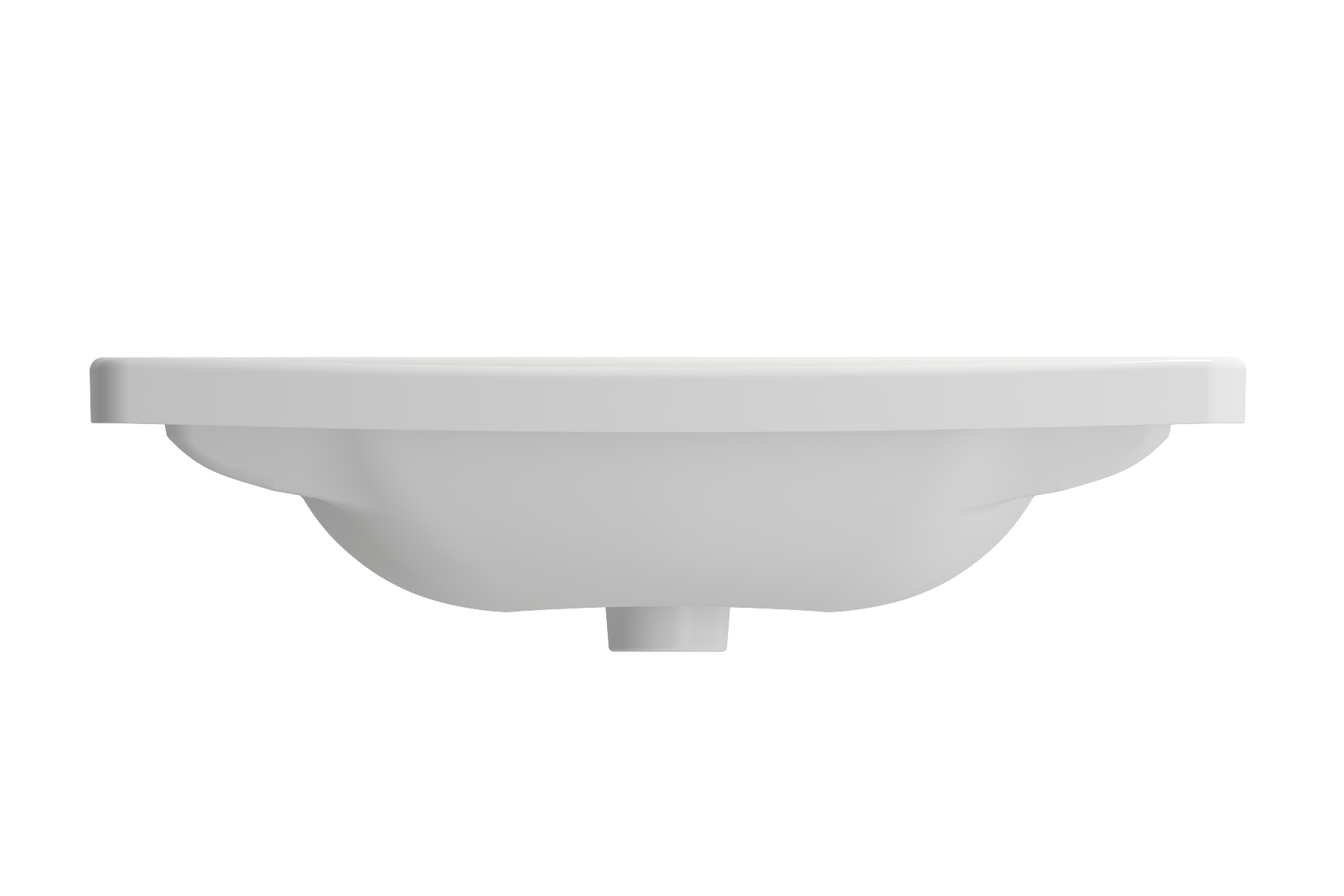 Alternate Image for BOCCHI Taormina 26" Rectangle Wallmount Fireclay Bathroom Sink, Matte White, 3 Faucet Hole, 1007-002-0127