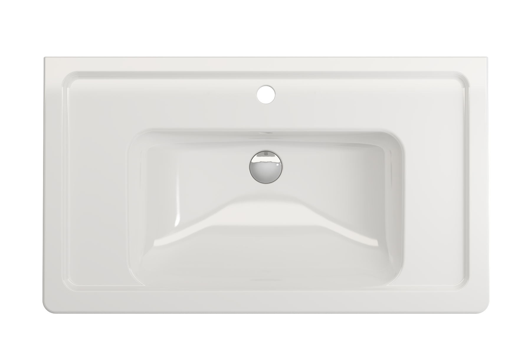 Alternate Image for BOCCHI Taormina 34" Rectangle Wallmount Fireclay Bathroom Sink, White, Single Faucet Hole, 1008-001-0126