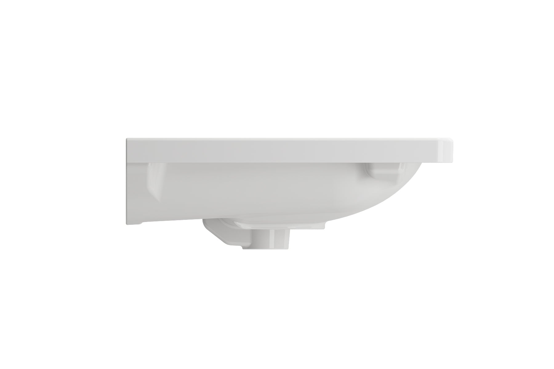 Alternate Image for BOCCHI Taormina 34" Rectangle Wallmount Fireclay Bathroom Sink, White, 3 Faucet Hole, 1008-001-0127