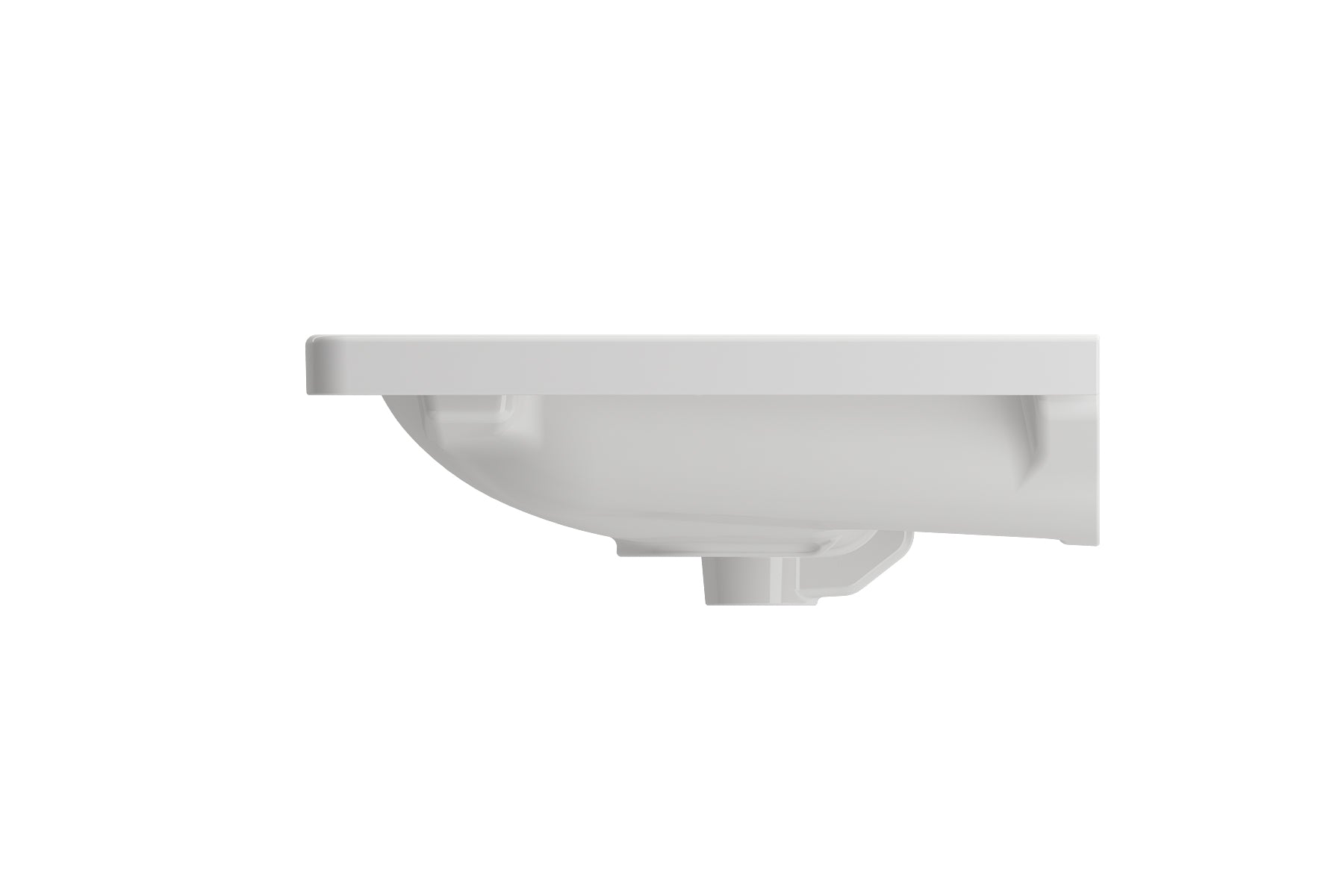 Alternate Image for BOCCHI Taormina 34" Rectangle Wallmount Fireclay Bathroom Sink, White, 3 Faucet Hole, 1008-001-0127