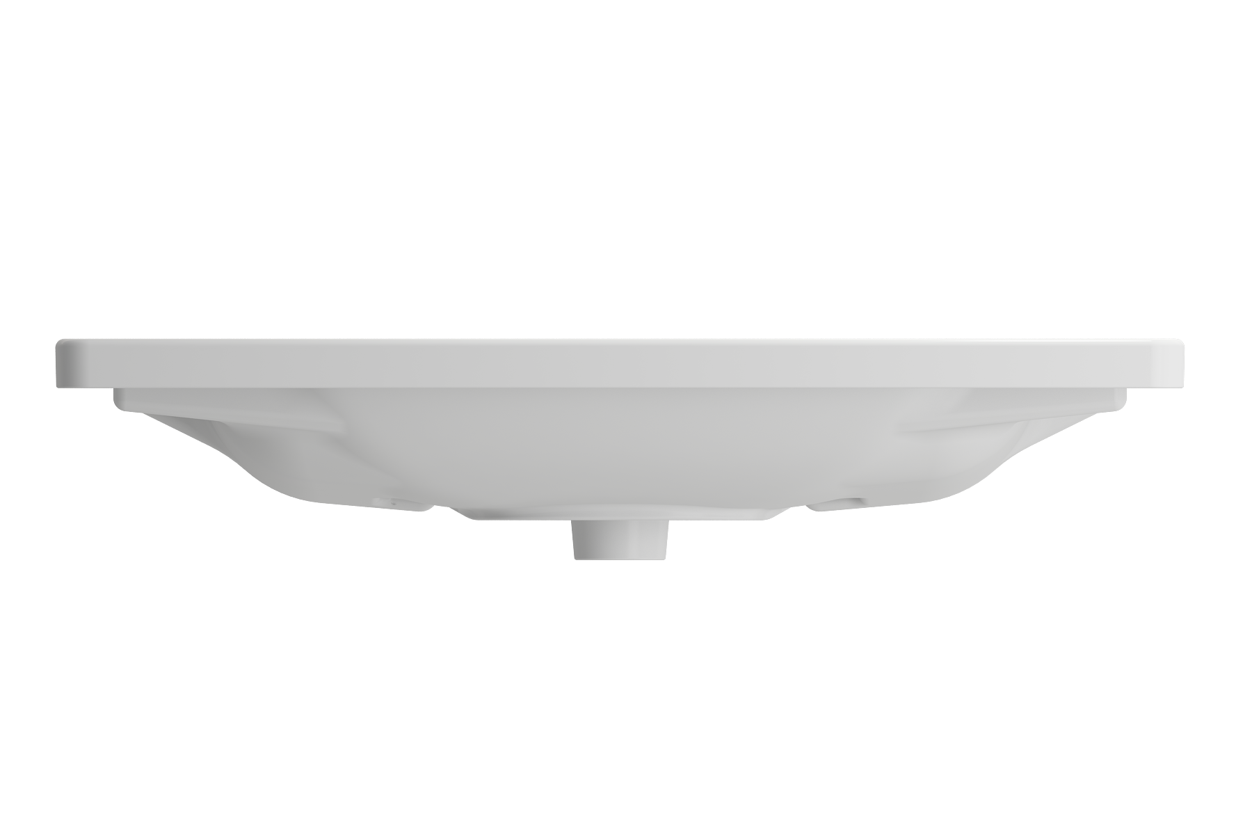 Alternate Image for BOCCHI Taormina 34" Rectangle Wallmount Fireclay Bathroom Sink, Matte White, Single Faucet Hole, 1008-002-0126