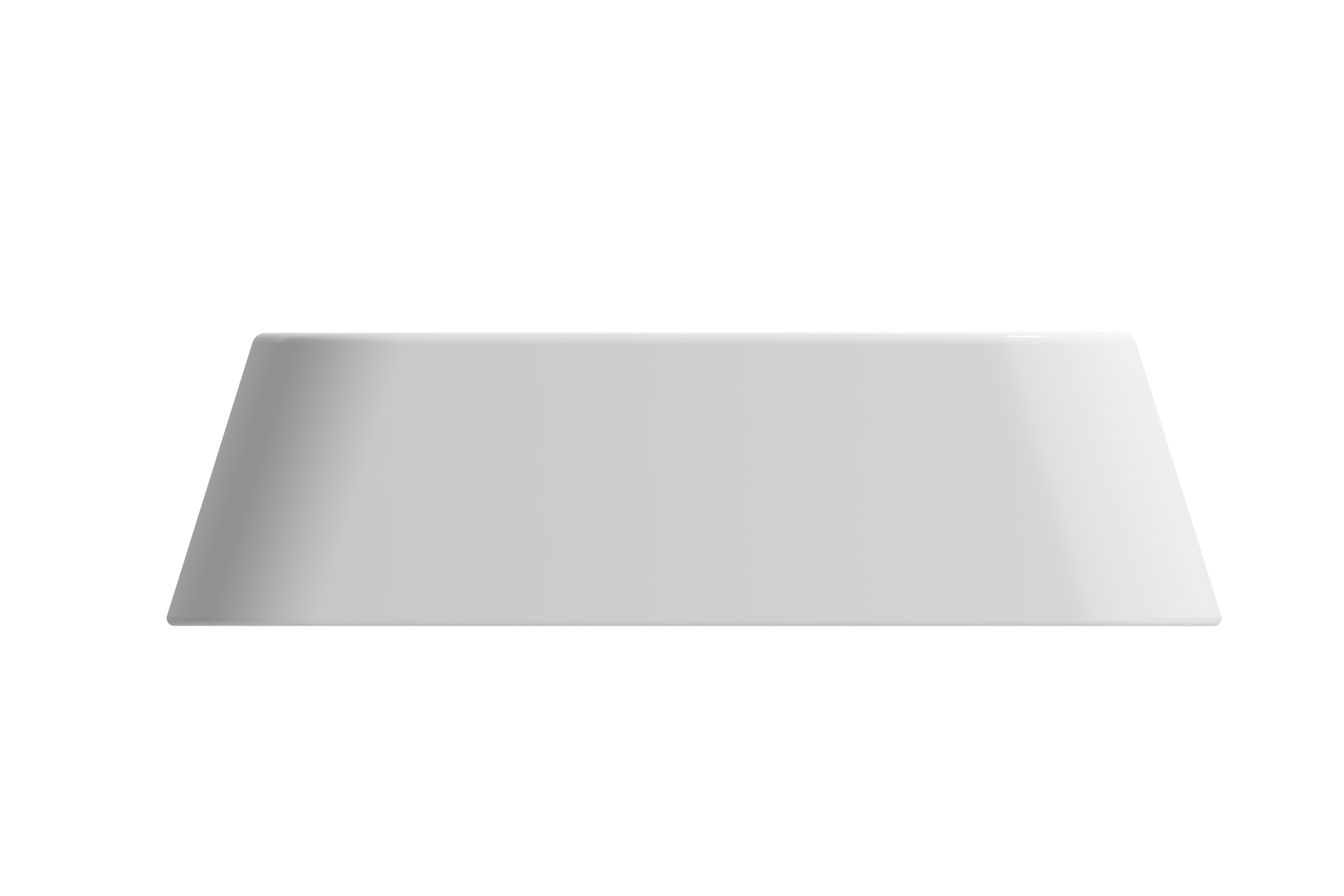 Alternate Image for BOCCHI Firenze 20" Rectangle Vessel Fireclay Bathroom Sink, Matte White, Single Faucet Hole, 1074-002-0126