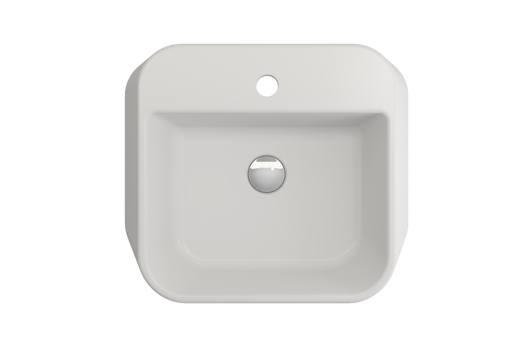 Alternate Image for BOCCHI Firenze 20" Rectangle Vessel Fireclay Bathroom Sink, Matte White, Single Faucet Hole, 1074-002-0126
