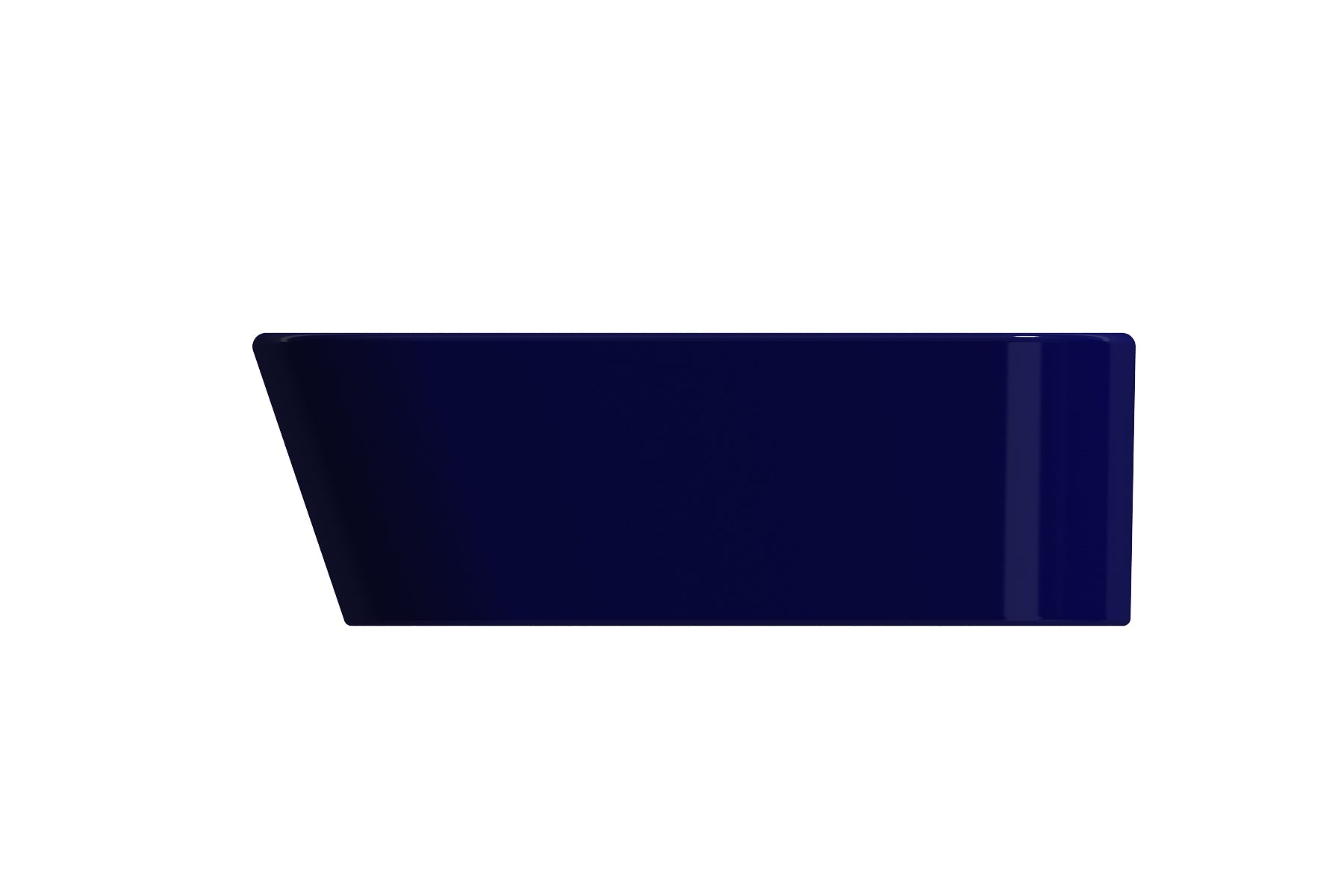 Alternate Image for BOCCHI Firenze 20" Rectangle Vessel Fireclay Bathroom Sink, Sapphire Blue, Single Faucet Hole, 1074-010-0126