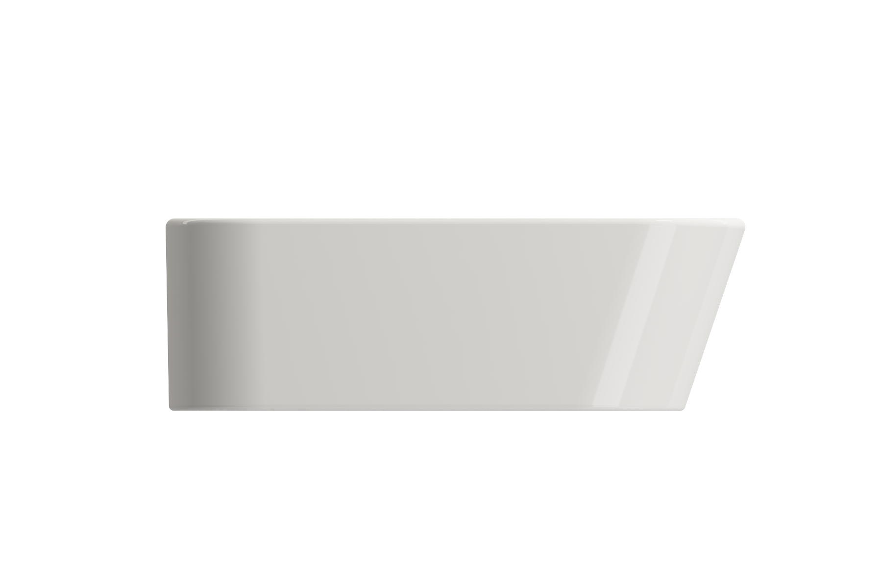 Alternate Image for BOCCHI Firenze 20" Rectangle Vessel Fireclay Bathroom Sink, Biscuit, Single Faucet Hole, 1074-014-0126