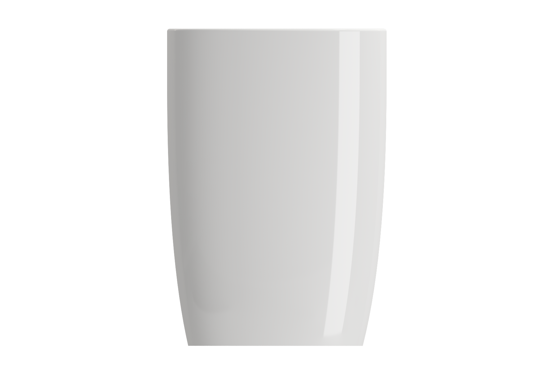 Alternate Image for BOCCHI Etna 23" Palette Shaped Monoblock Pedestal Fireclay Bathroom Sink, White, 1075-001-0125