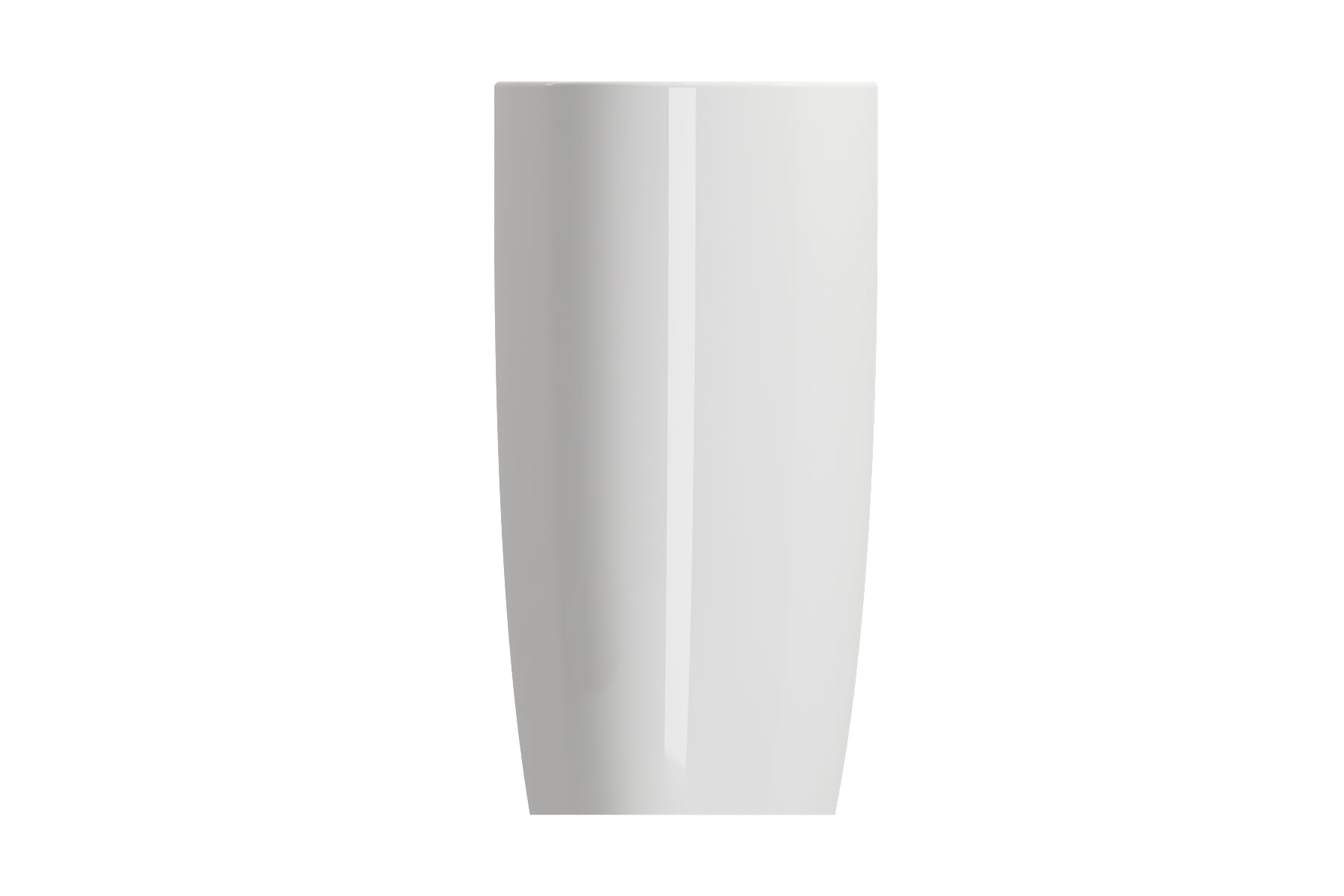 Alternate Image for BOCCHI Etna 23" Palette Shaped Monoblock Pedestal Fireclay Bathroom Sink, White, 1075-001-0125
