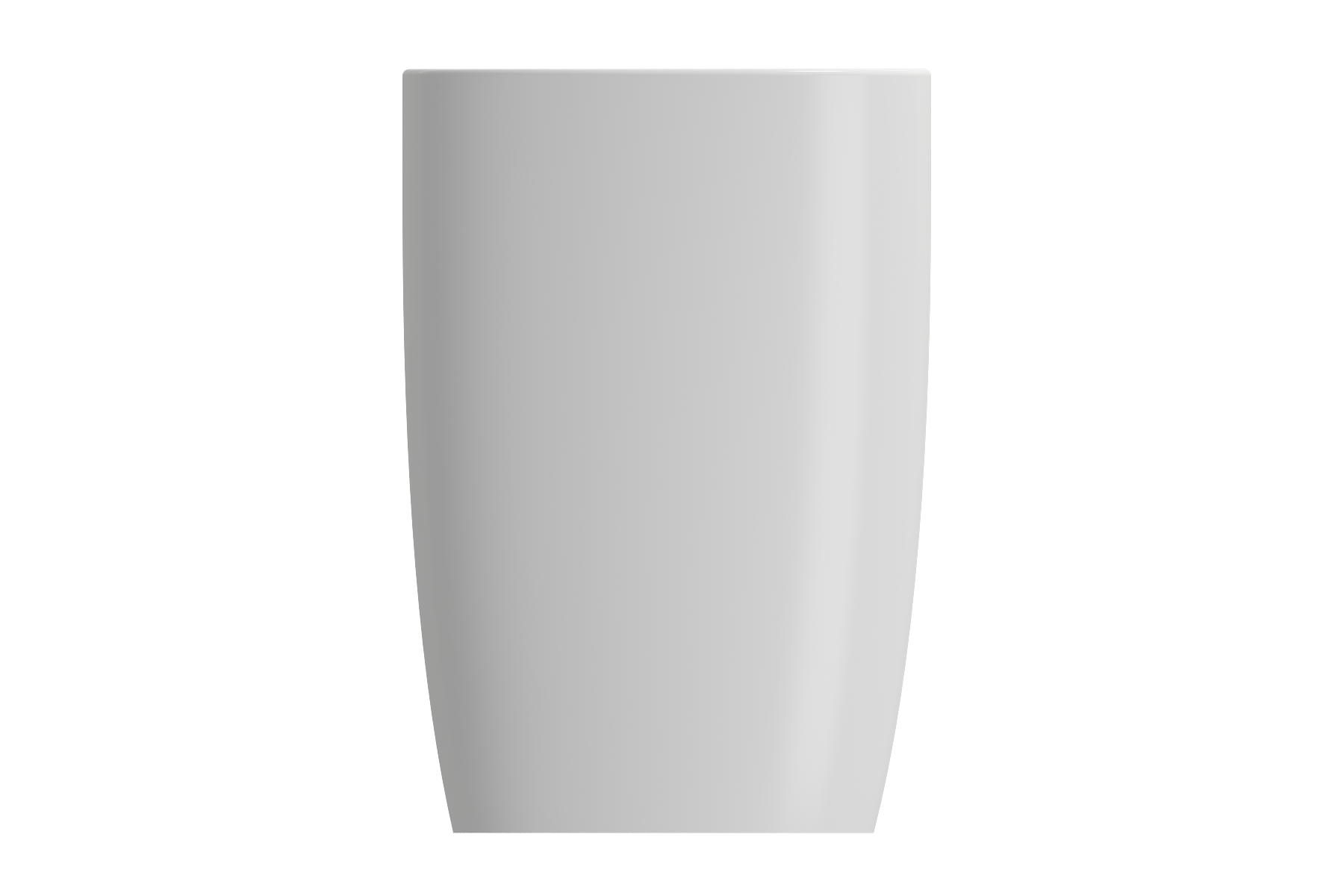 Alternate Image for BOCCHI Etna 23" Palette Shaped Monoblock Pedestal Fireclay Bathroom Sink, Matte White, 1075-002-0125