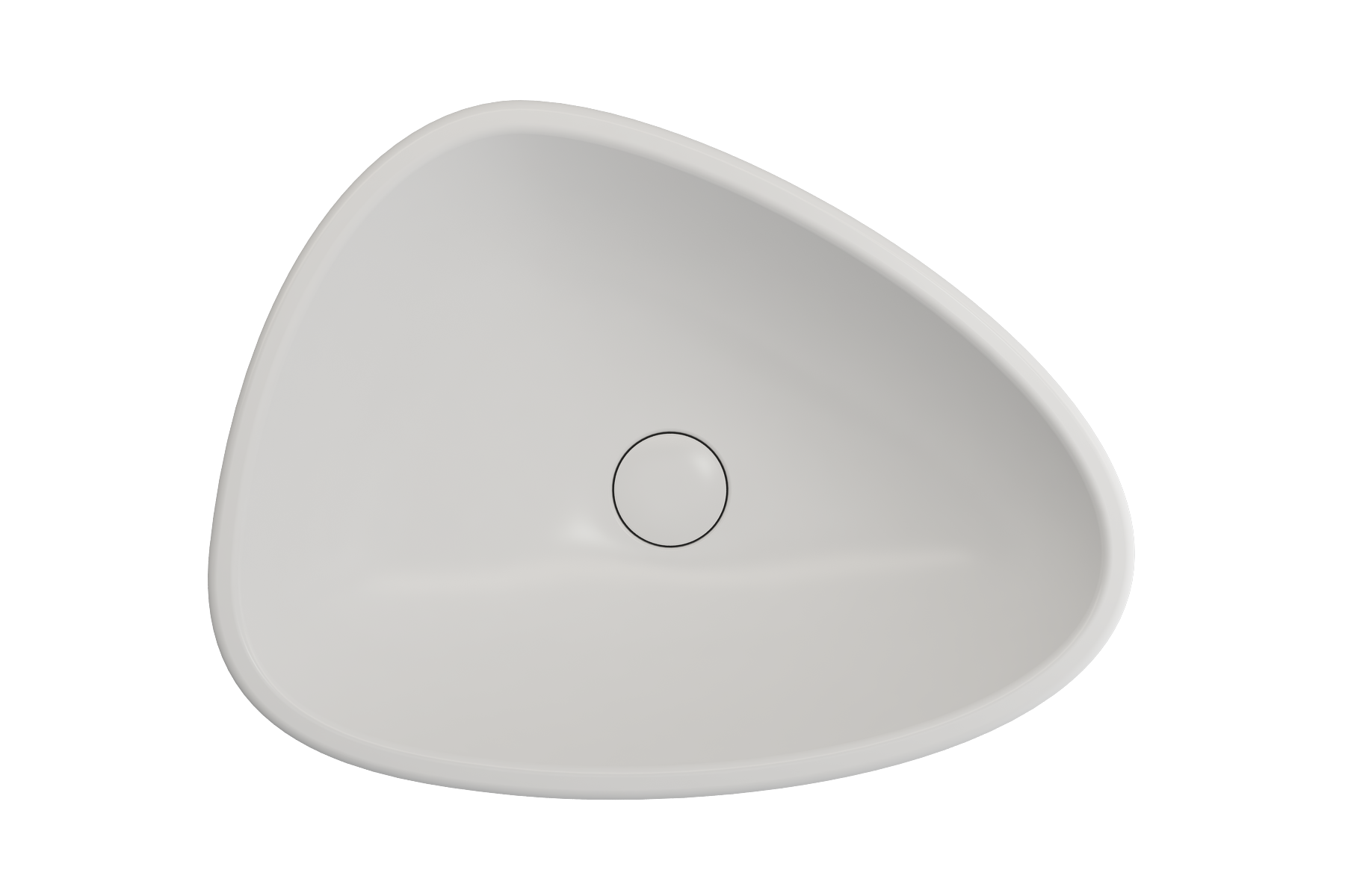 Alternate Image for BOCCHI Etna 23" Palette Shaped Monoblock Pedestal Fireclay Bathroom Sink, Matte White, 1075-002-0125