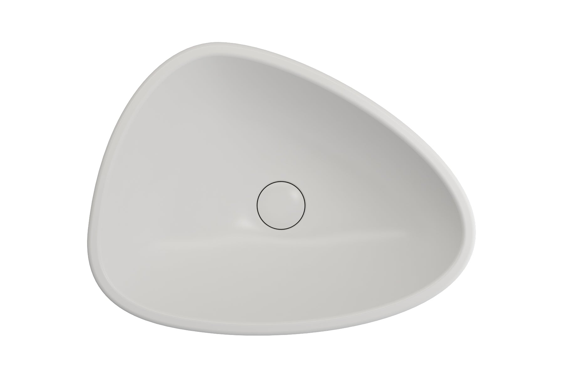 Alternate Image for BOCCHI Etna 23" Palette Shaped Monoblock Pedestal Fireclay Bathroom Sink, Matte White, 1075-002-0125