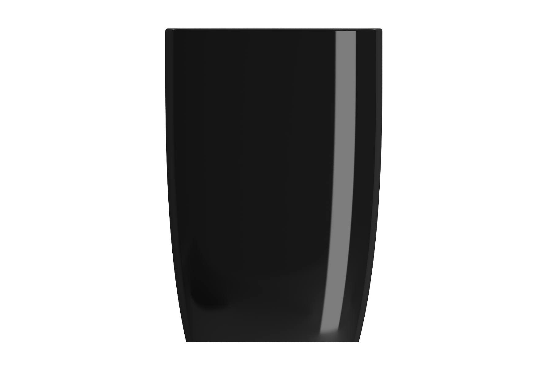 Alternate Image for BOCCHI Etna 23" Palette Shaped Monoblock Pedestal Fireclay Bathroom Sink, Black, 1075-005-0125