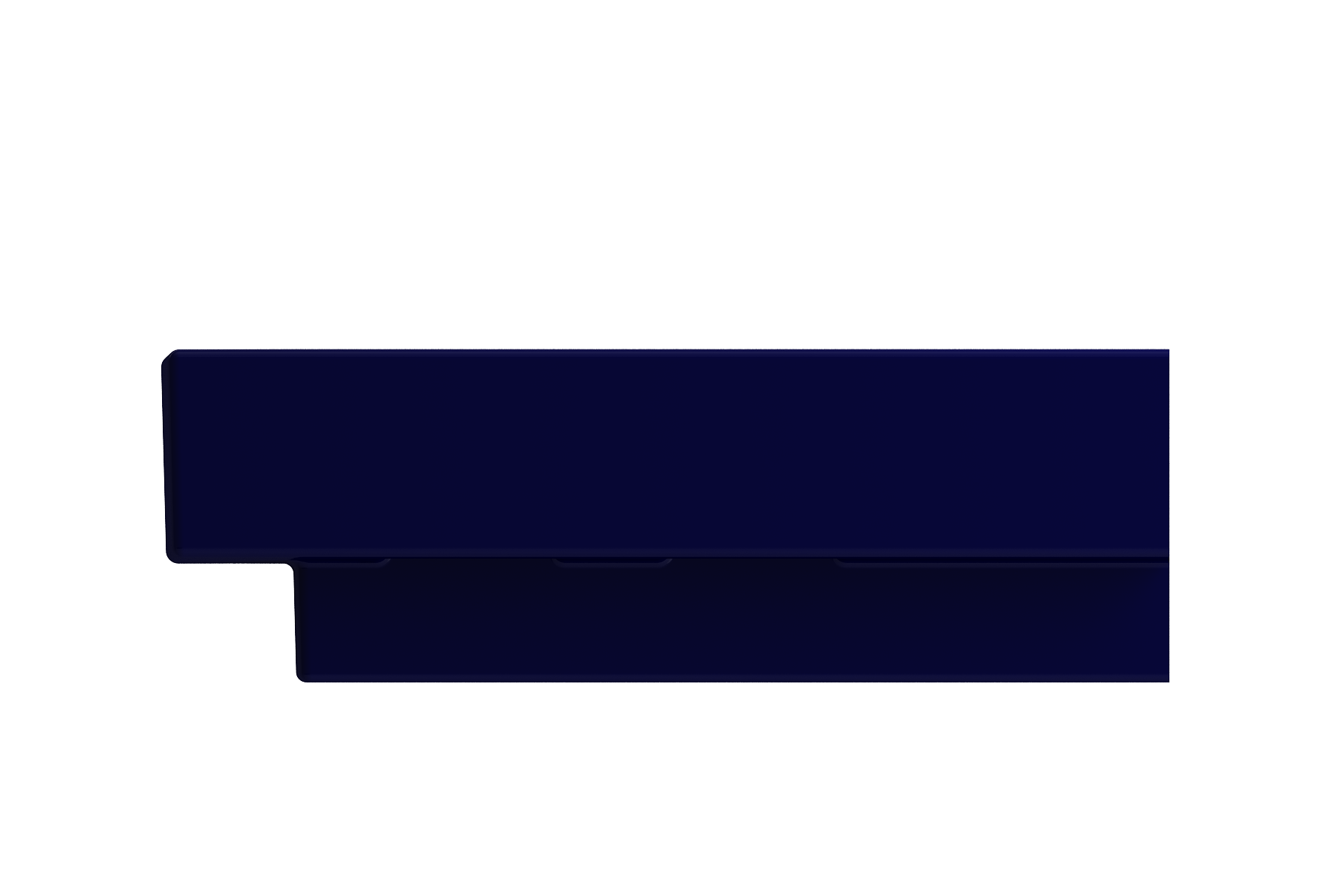 Alternate Image for BOCCHI Scala 19" Square Wallmount Fireclay Bathroom Sink, Sapphire Blue, Single Faucet Hole, 1076-010-0126