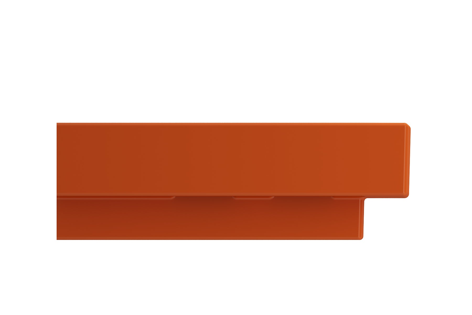 Alternate Image for BOCCHI Scala 19" Square Wallmount Fireclay Bathroom Sink, Orange, Single Faucet Hole, 1076-012-0126