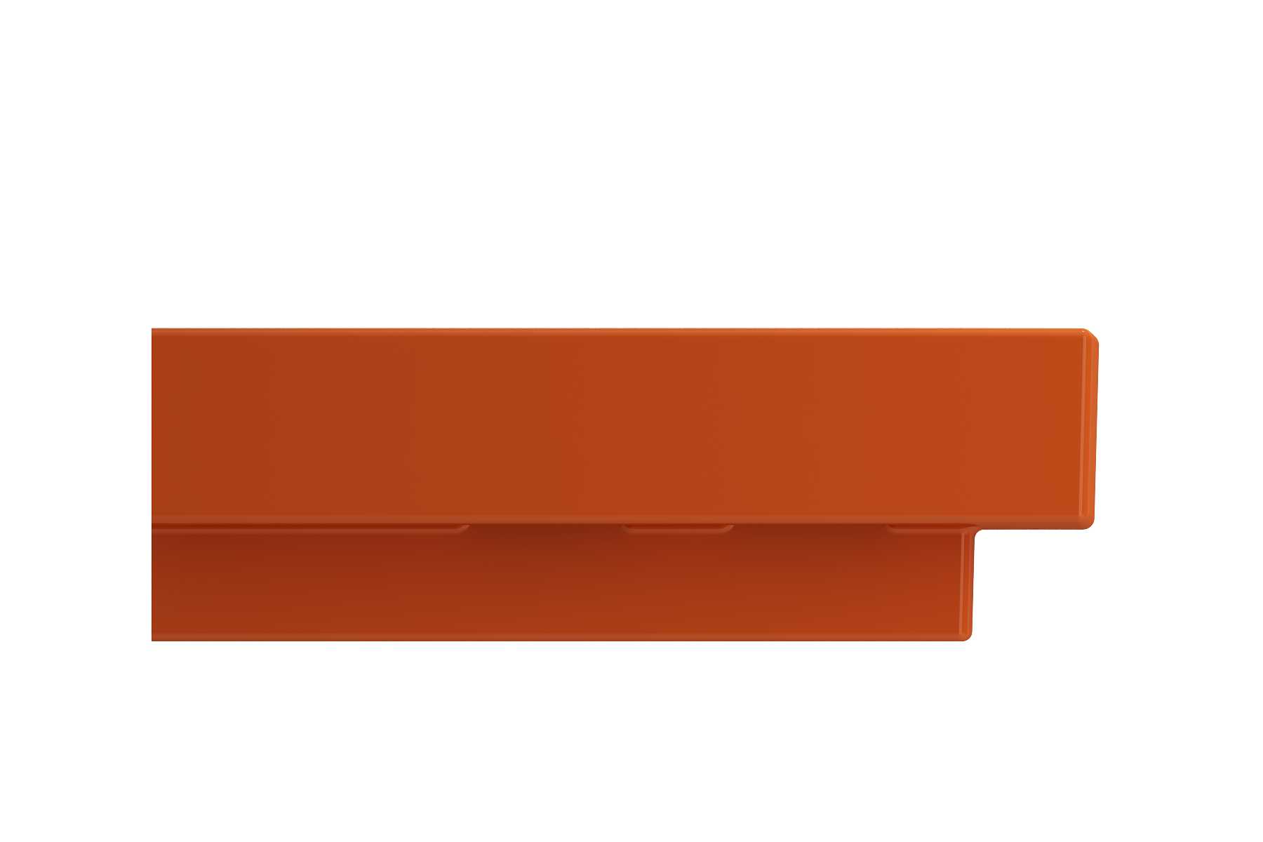 Alternate Image for BOCCHI Scala 19" Square Wallmount Fireclay Bathroom Sink, Orange, Single Faucet Hole, 1076-012-0126