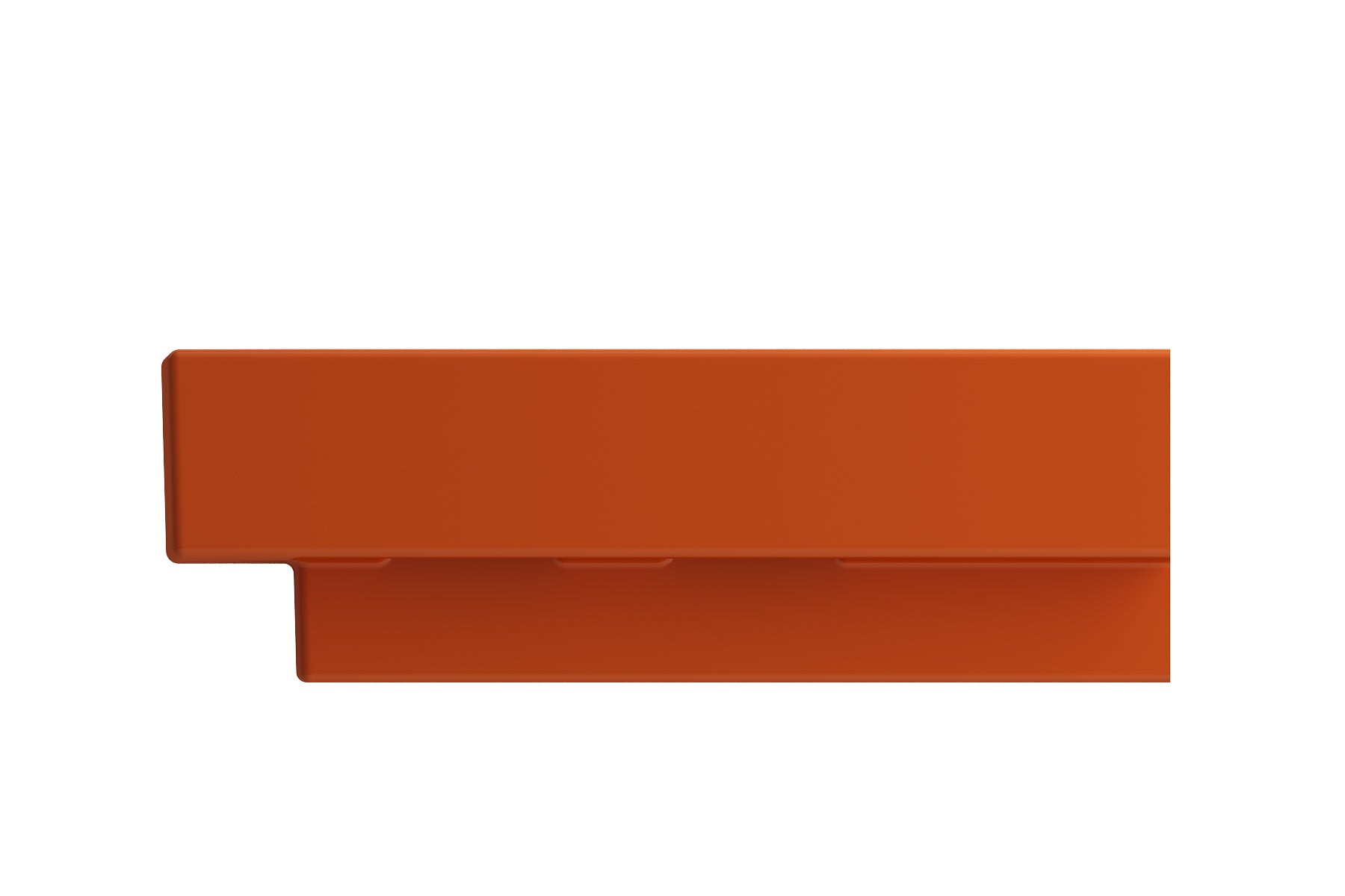 Alternate Image for BOCCHI Scala 19" Square Wallmount Fireclay Bathroom Sink, Orange, Single Faucet Hole, 1076-012-0126