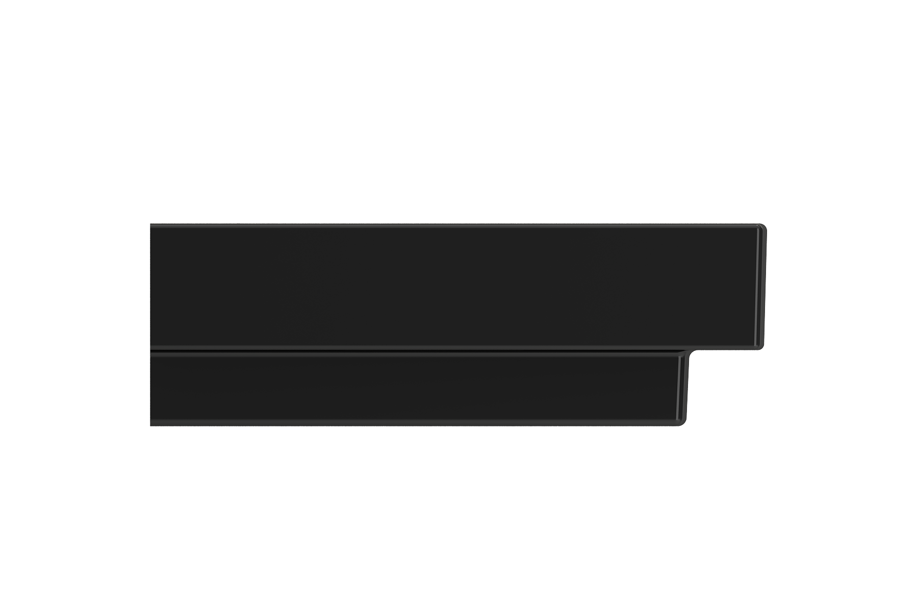 Alternate Image for BOCCHI Scala 24" Rectangle Wallmount Fireclay Bathroom Sink, Black, 3 Faucet Hole, 1077-005-0127