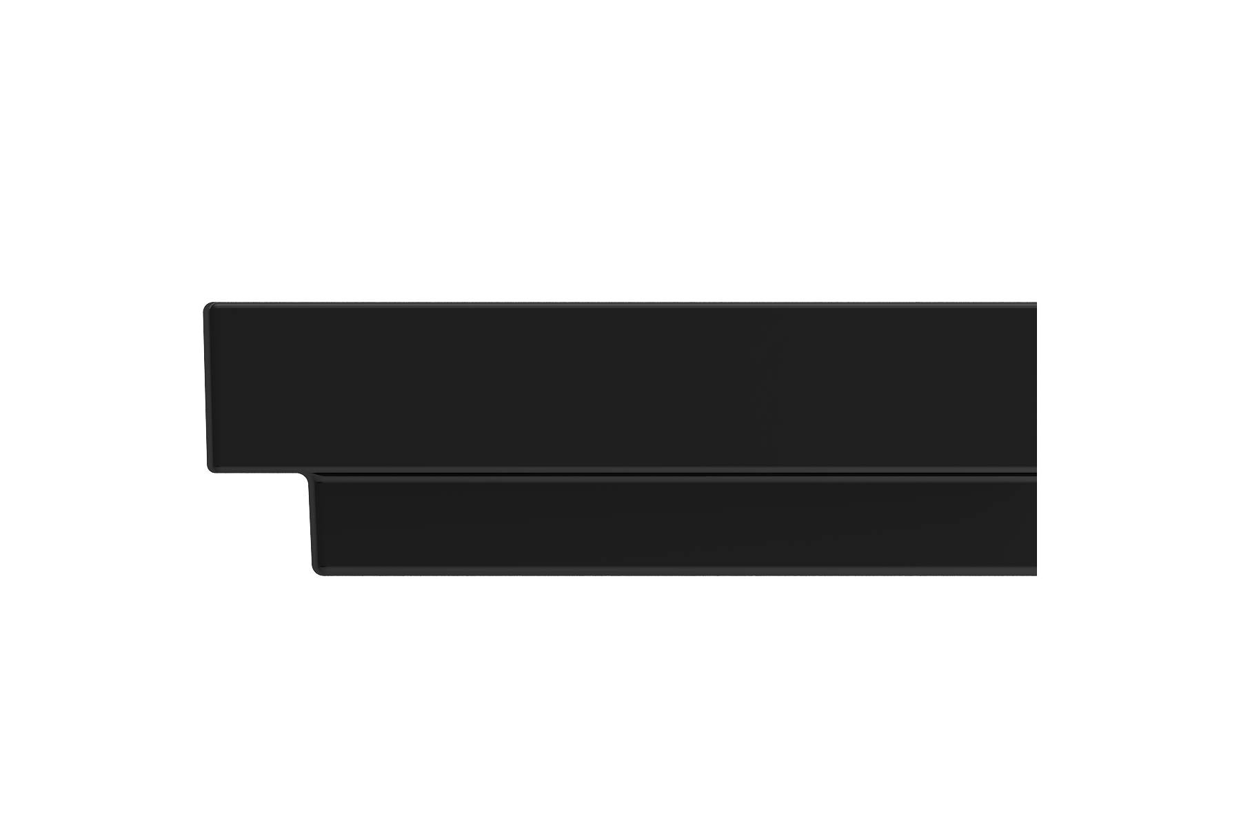 Alternate Image for BOCCHI Scala 24" Rectangle Wallmount Fireclay Bathroom Sink, Black, 3 Faucet Hole, 1077-005-0127