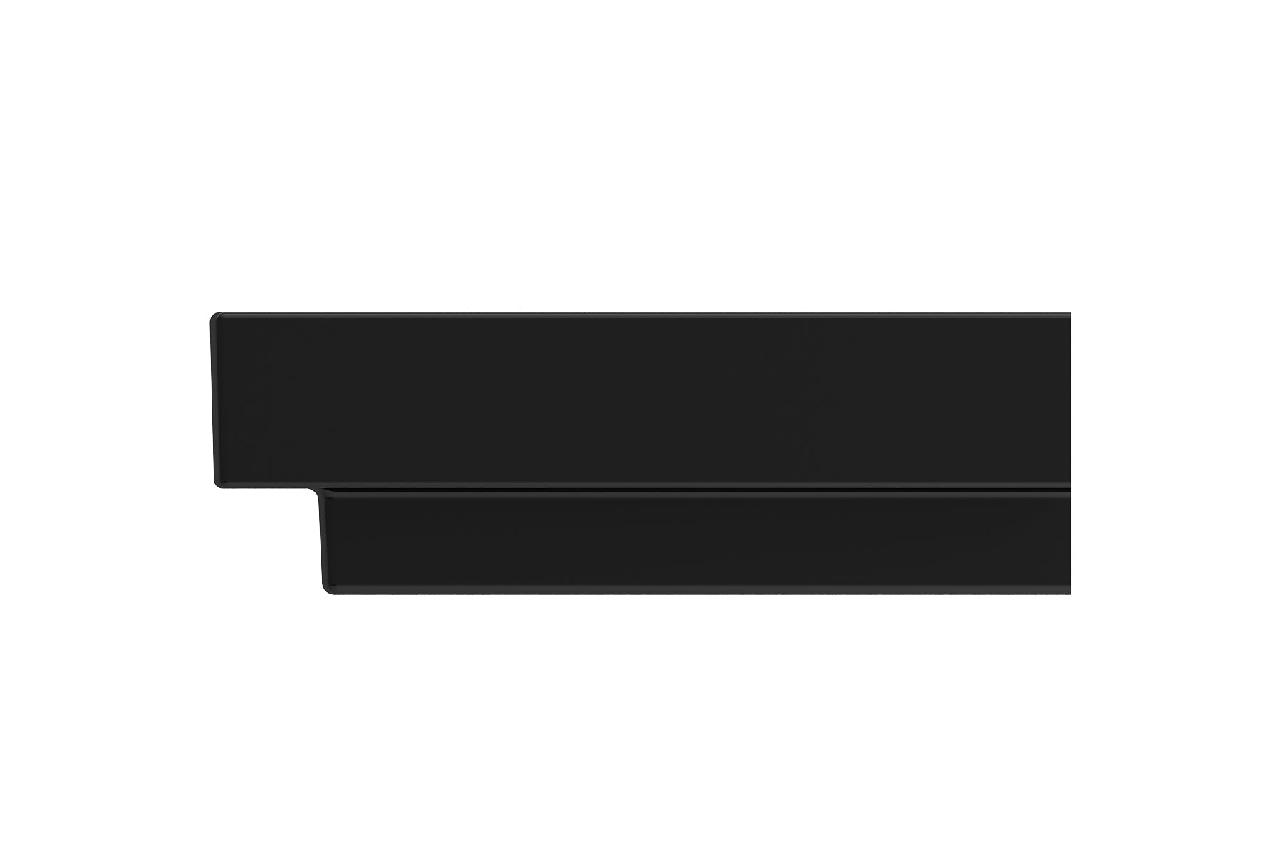 Alternate Image for BOCCHI Scala 24" Rectangle Wallmount Fireclay Bathroom Sink, Black, 3 Faucet Hole, 1077-005-0127