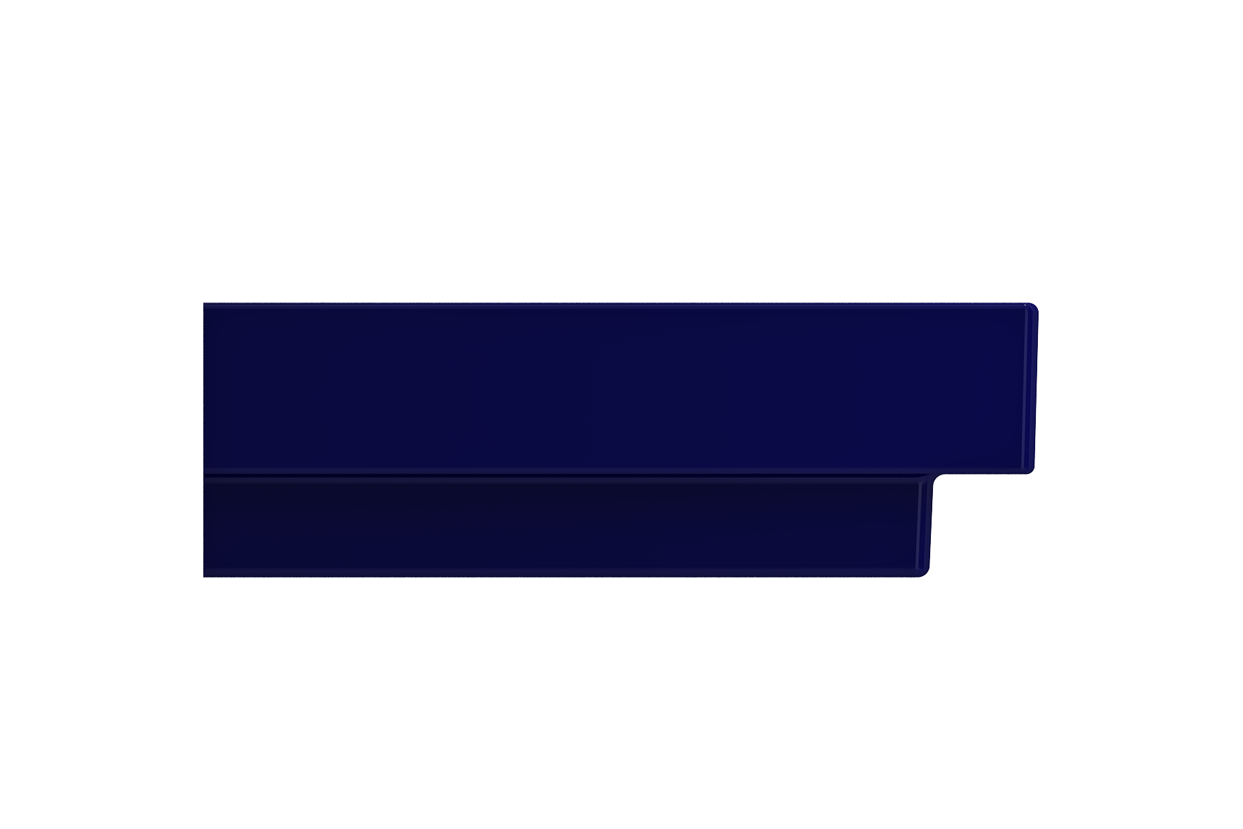 Alternate Image for BOCCHI Scala 24" Rectangle Wallmount Fireclay Bathroom Sink, Sapphire Blue, Single Faucet Hole, 1077-010-0126