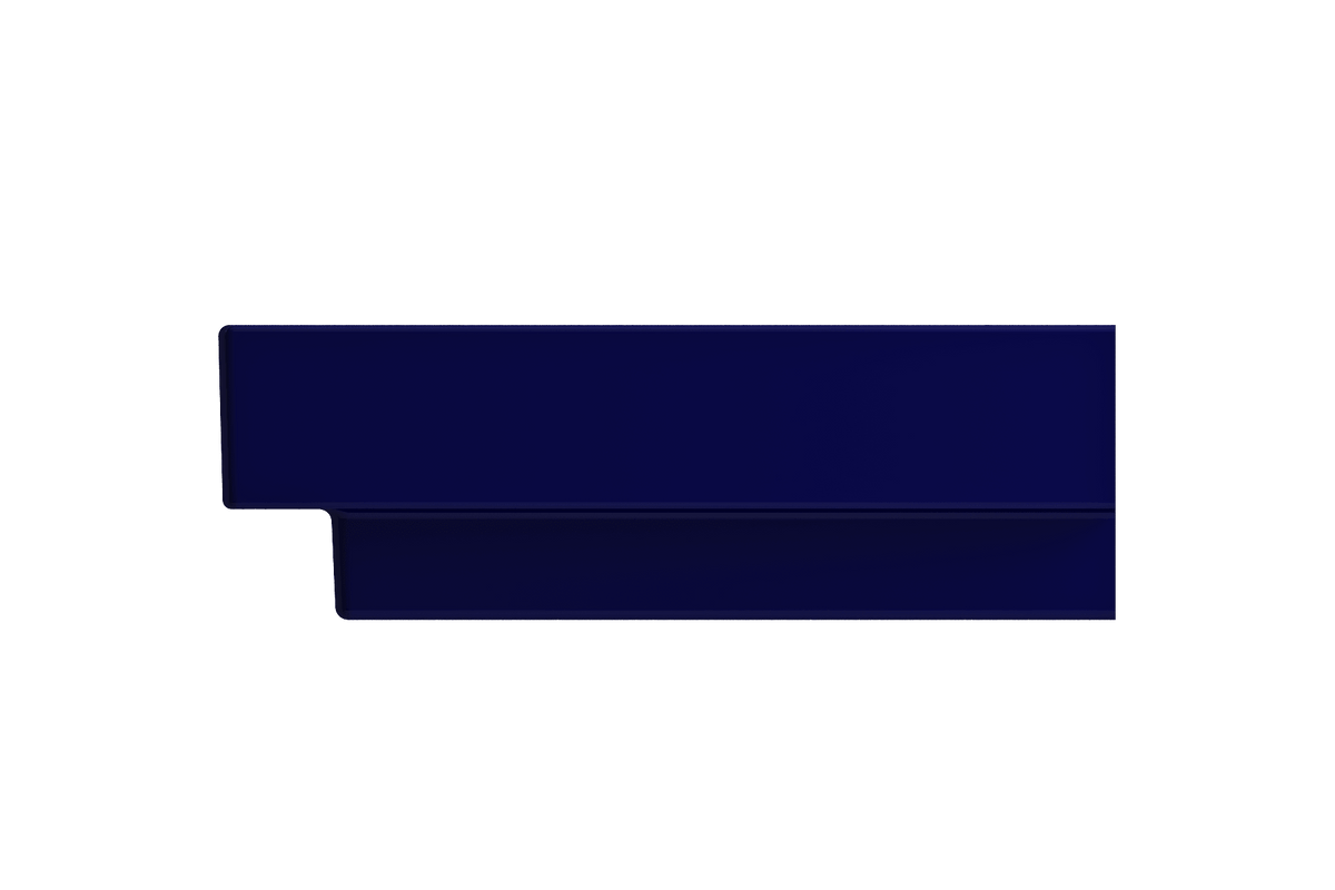 Alternate Image for BOCCHI Scala 24" Rectangle Wallmount Fireclay Bathroom Sink, Sapphire Blue, Single Faucet Hole, 1077-010-0126
