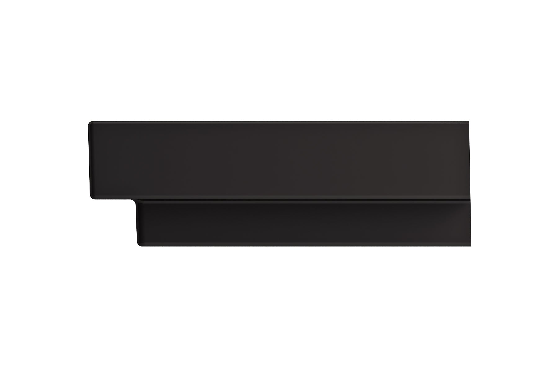 Alternate Image for BOCCHI Scala 32" Rectangle Wallmount Fireclay Bathroom Sink, Matte Black, 3 Faucet Hole, 1078-004-0127