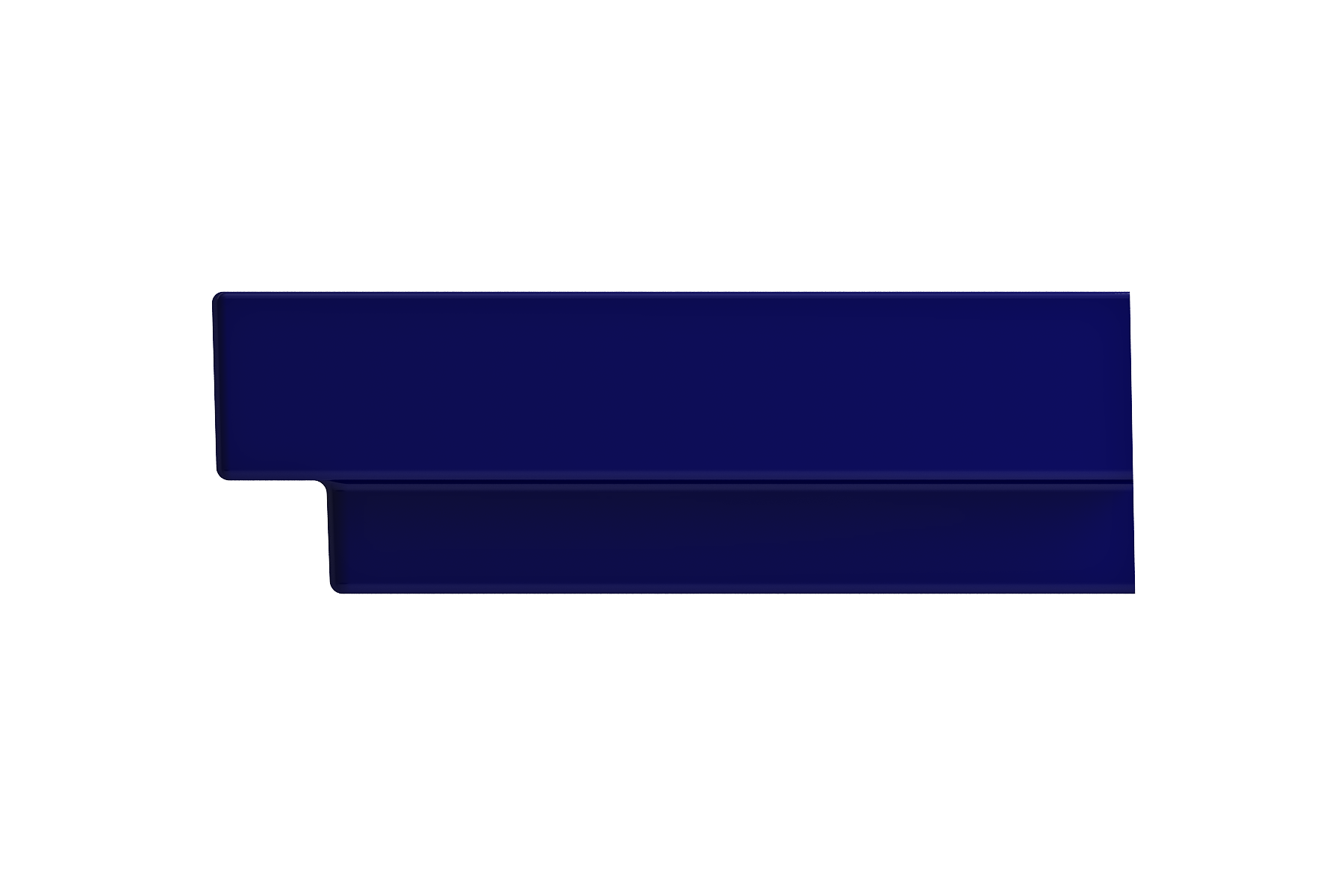 Alternate Image for BOCCHI Scala 32" Rectangle Wallmount Fireclay Bathroom Sink, Sapphire Blue, Single Faucet Hole, 1078-010-0126