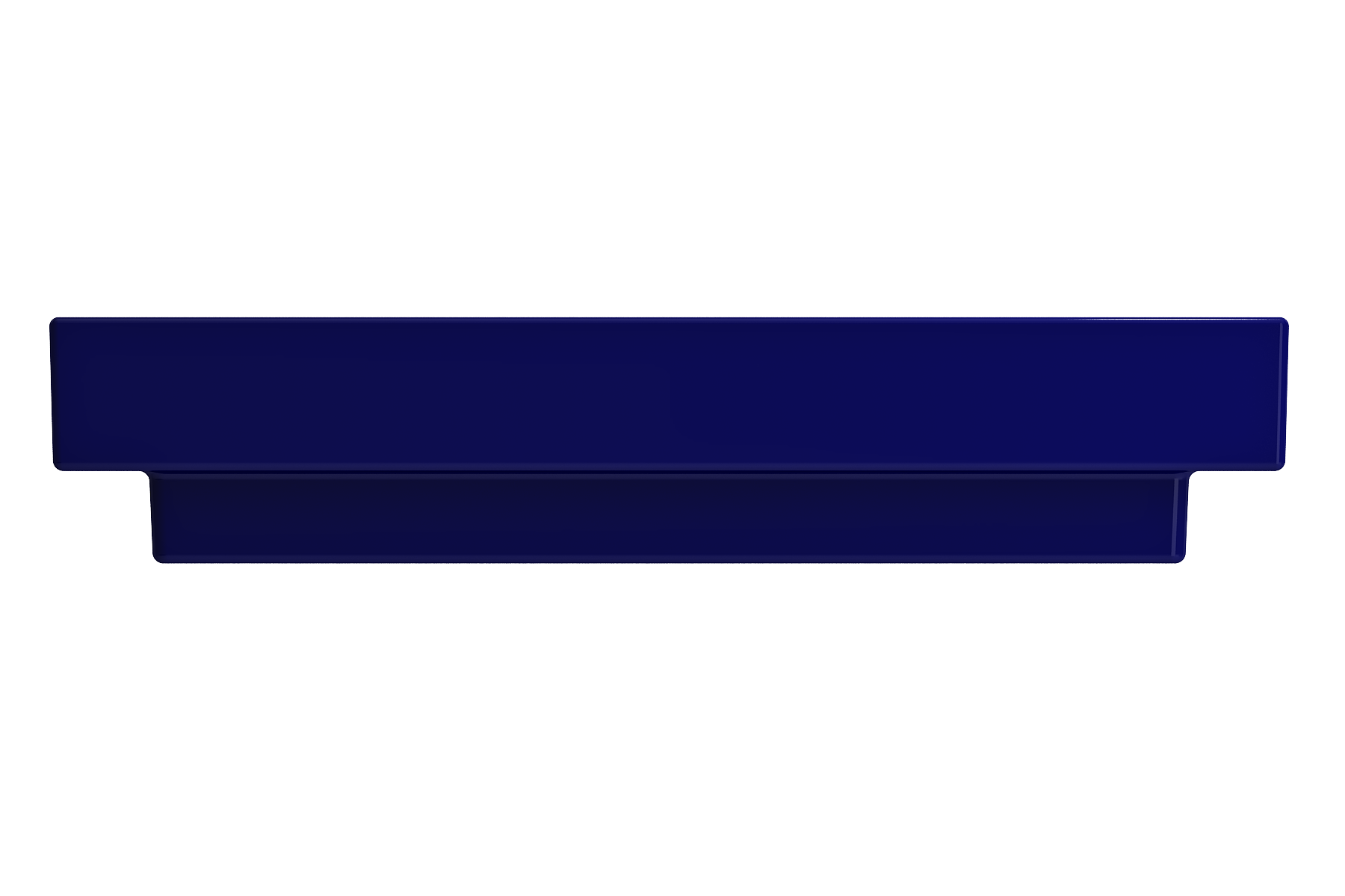 Alternate Image for BOCCHI Scala 32" Rectangle Wallmount Fireclay Bathroom Sink, Sapphire Blue, 3 Faucet Hole, 1078-010-0127